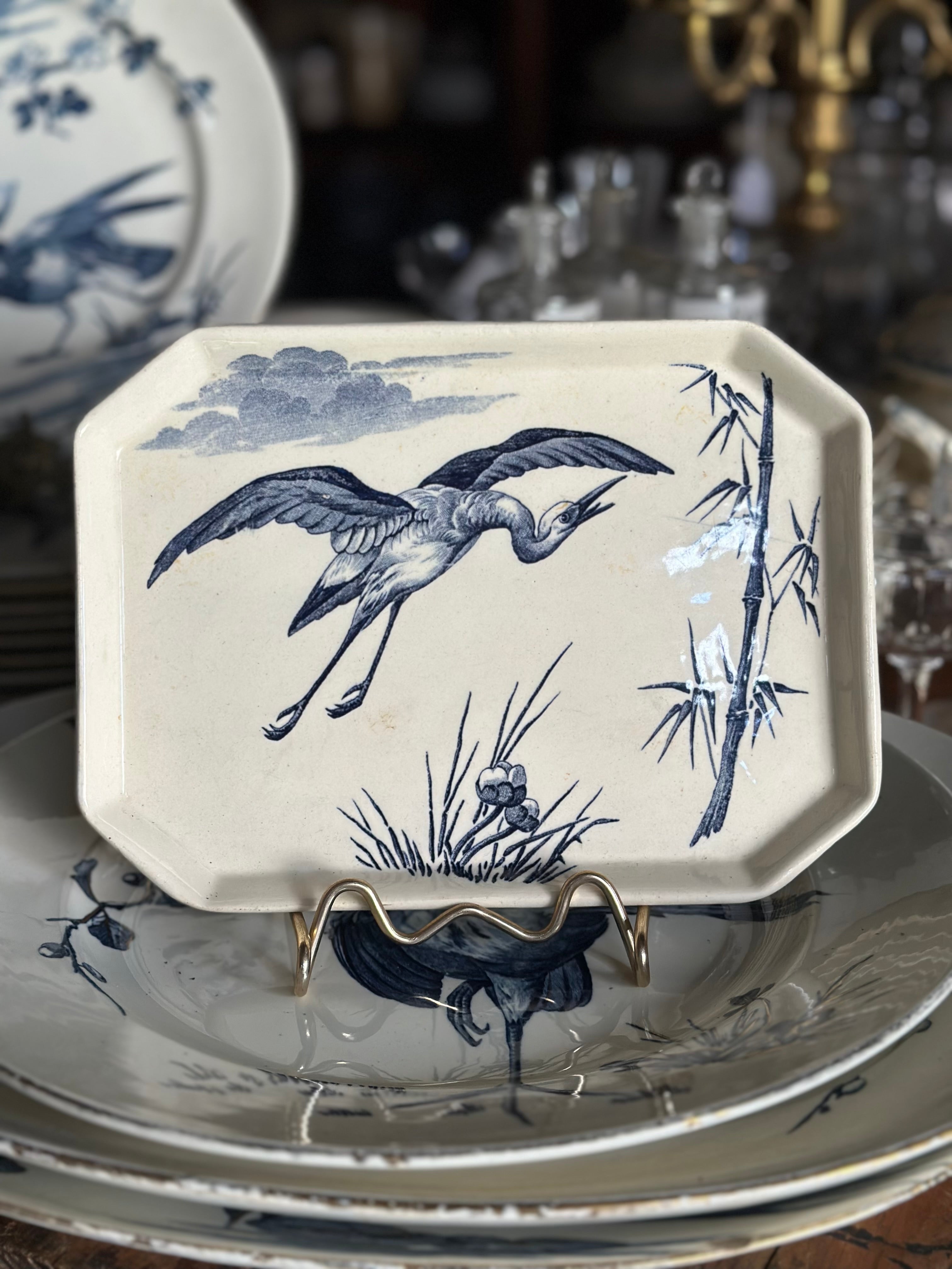 Reserved - small Lunéville Birds tray