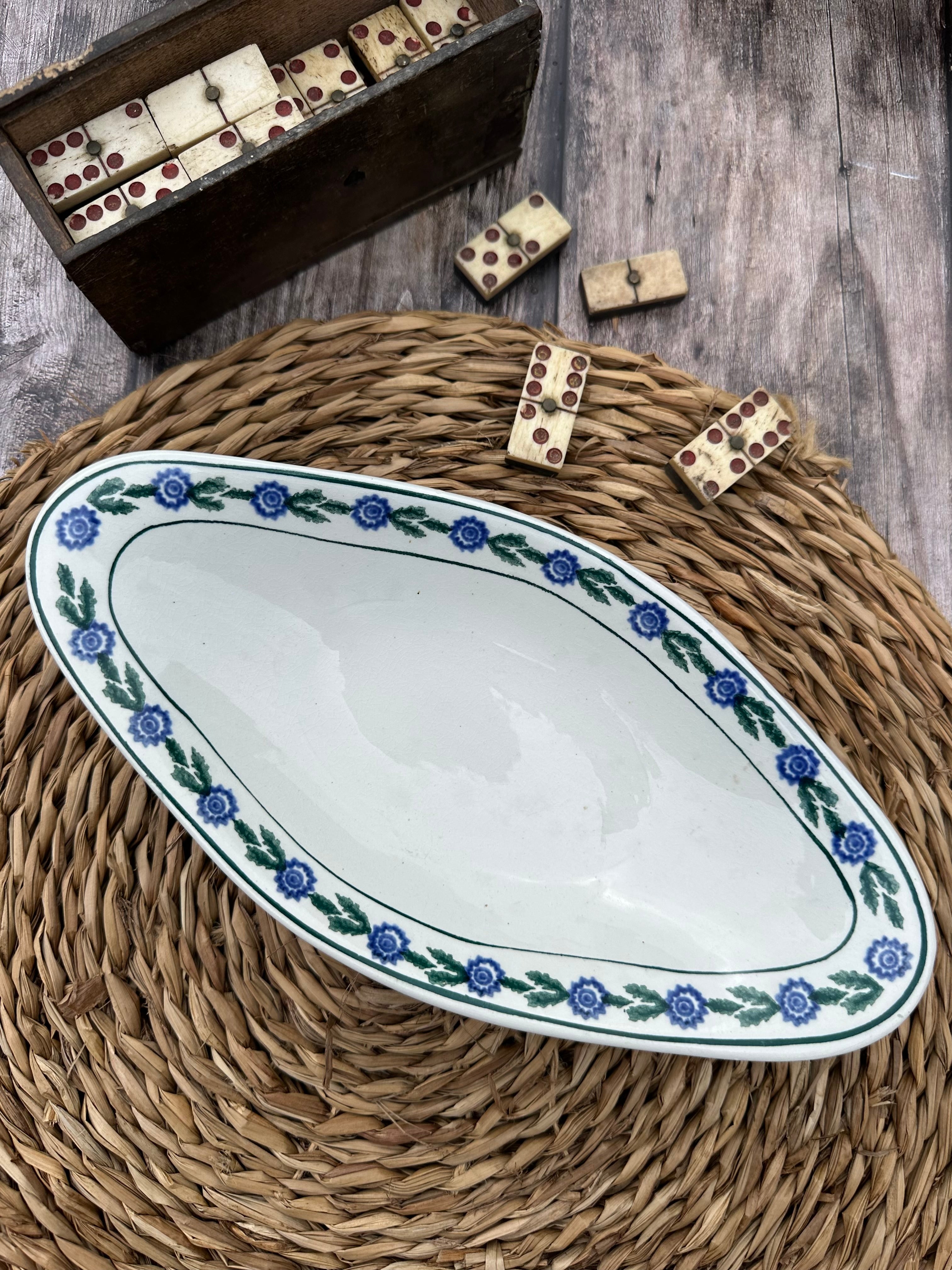 St. Amand ironstone relish dish