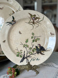 Plat rond polychrome B F K modèle Chanteurs