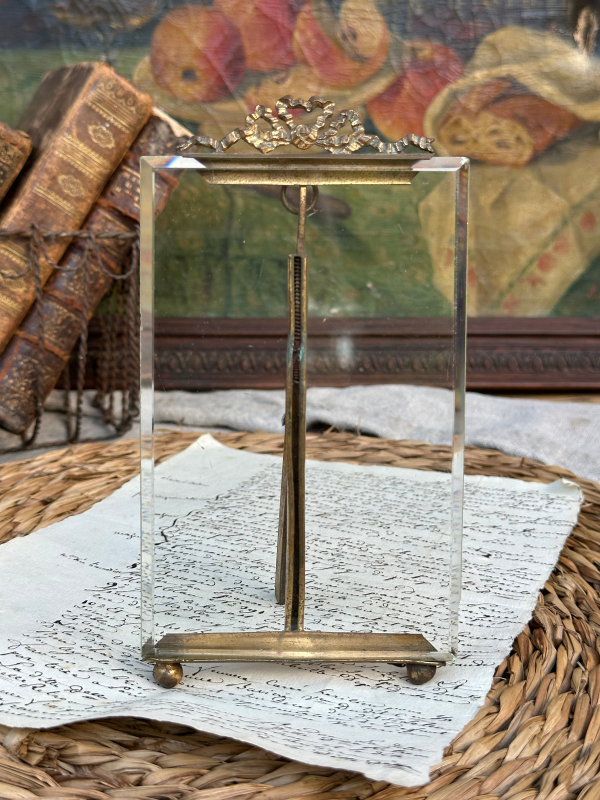 Cadre photos à verre biseauté XIXème