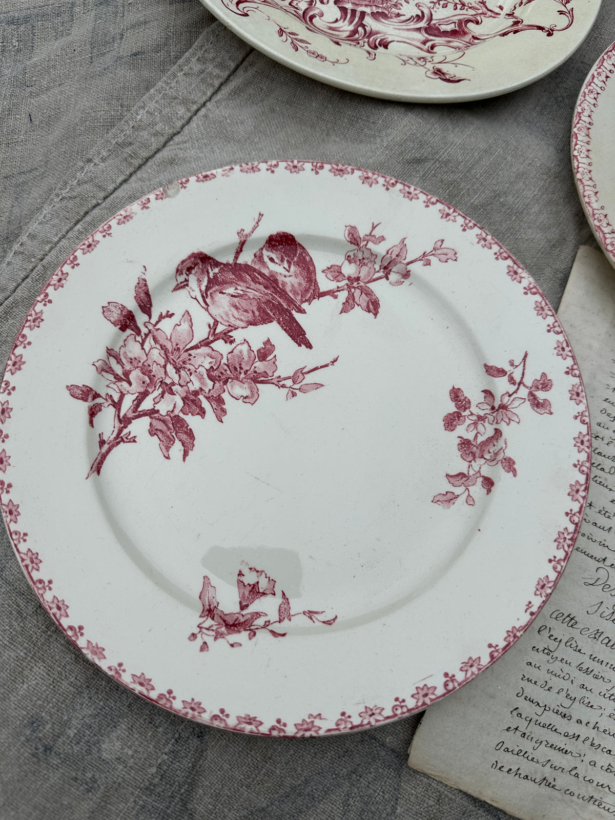 Set of 3 assorted dinner plates