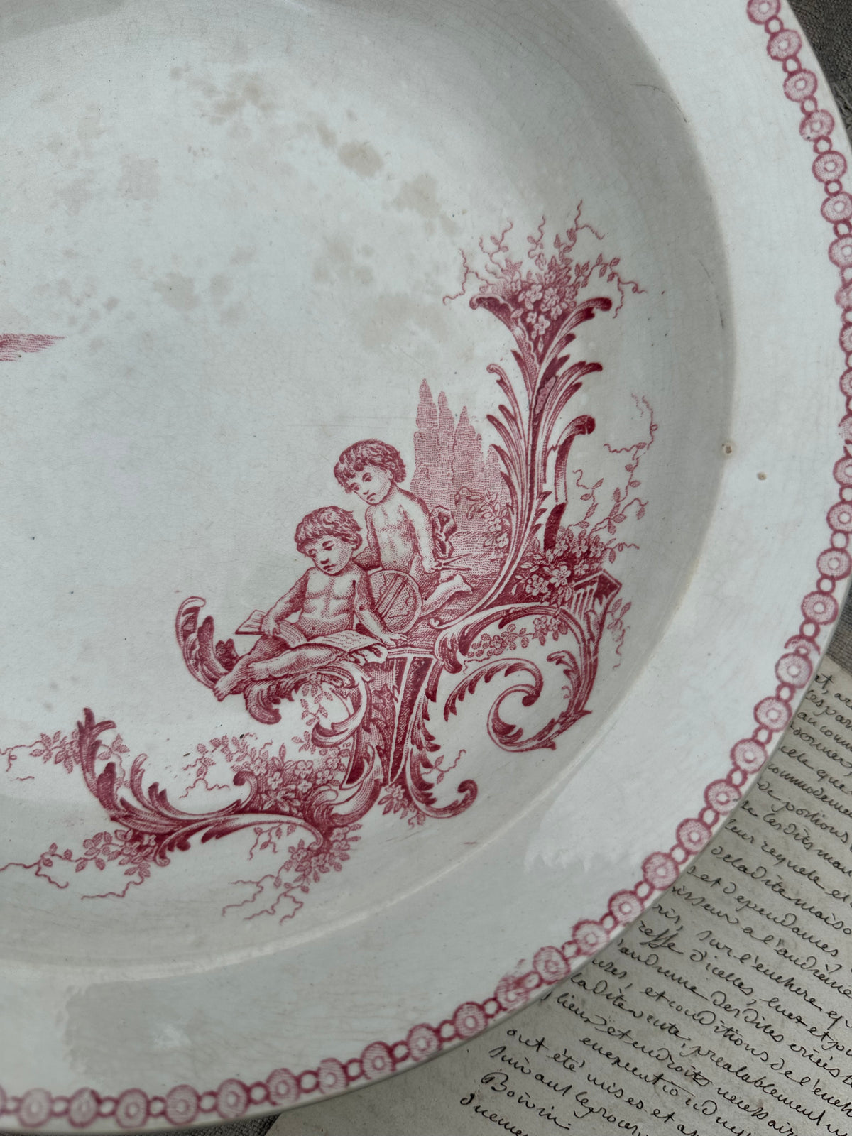 Plat creux Albert Lebacqz et Maurice Bouchart modèle Trianon