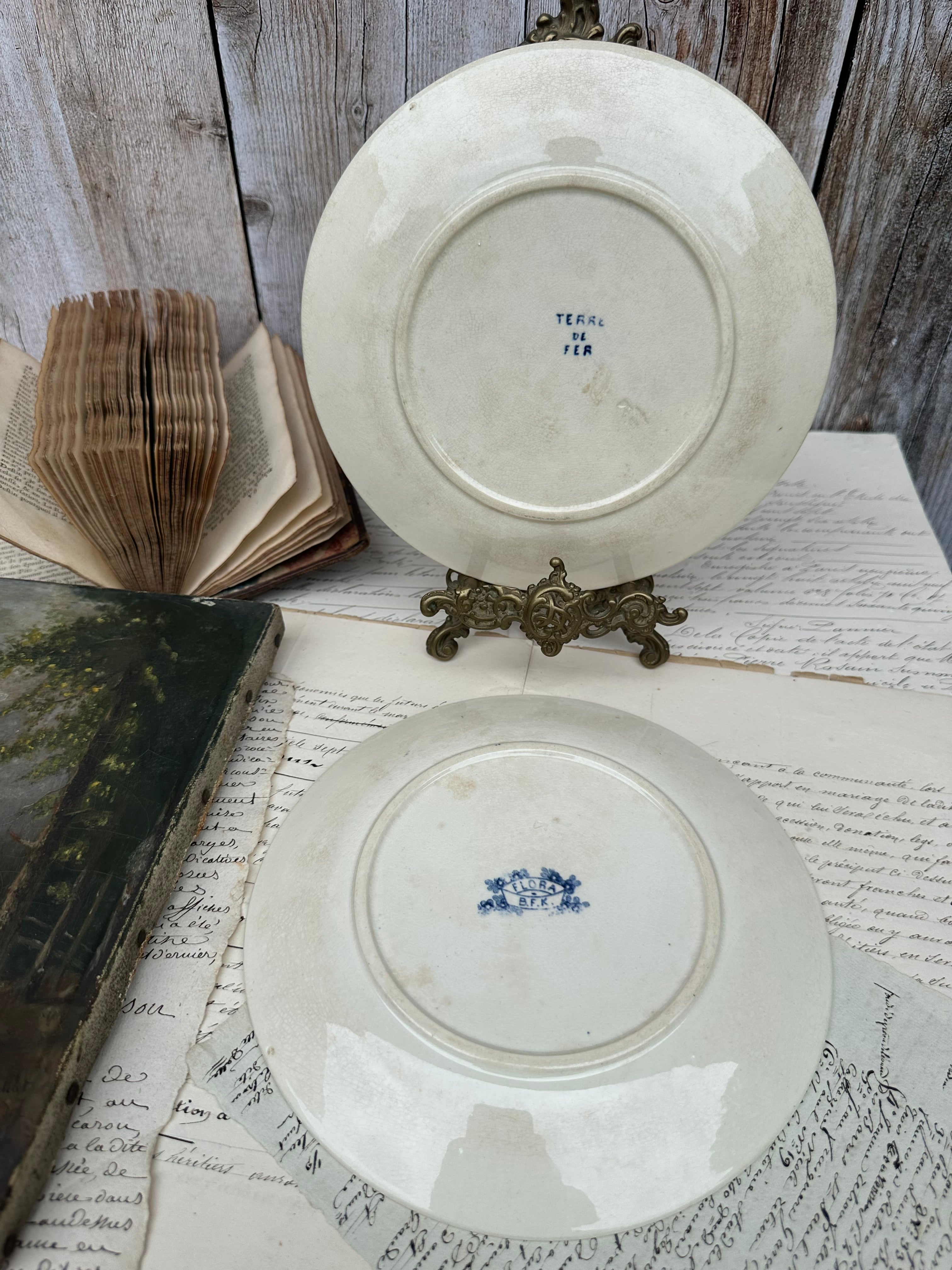 II. Two BFK Flora pattern plates