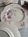 Assiette plate polychrome Gien modèle Versailles