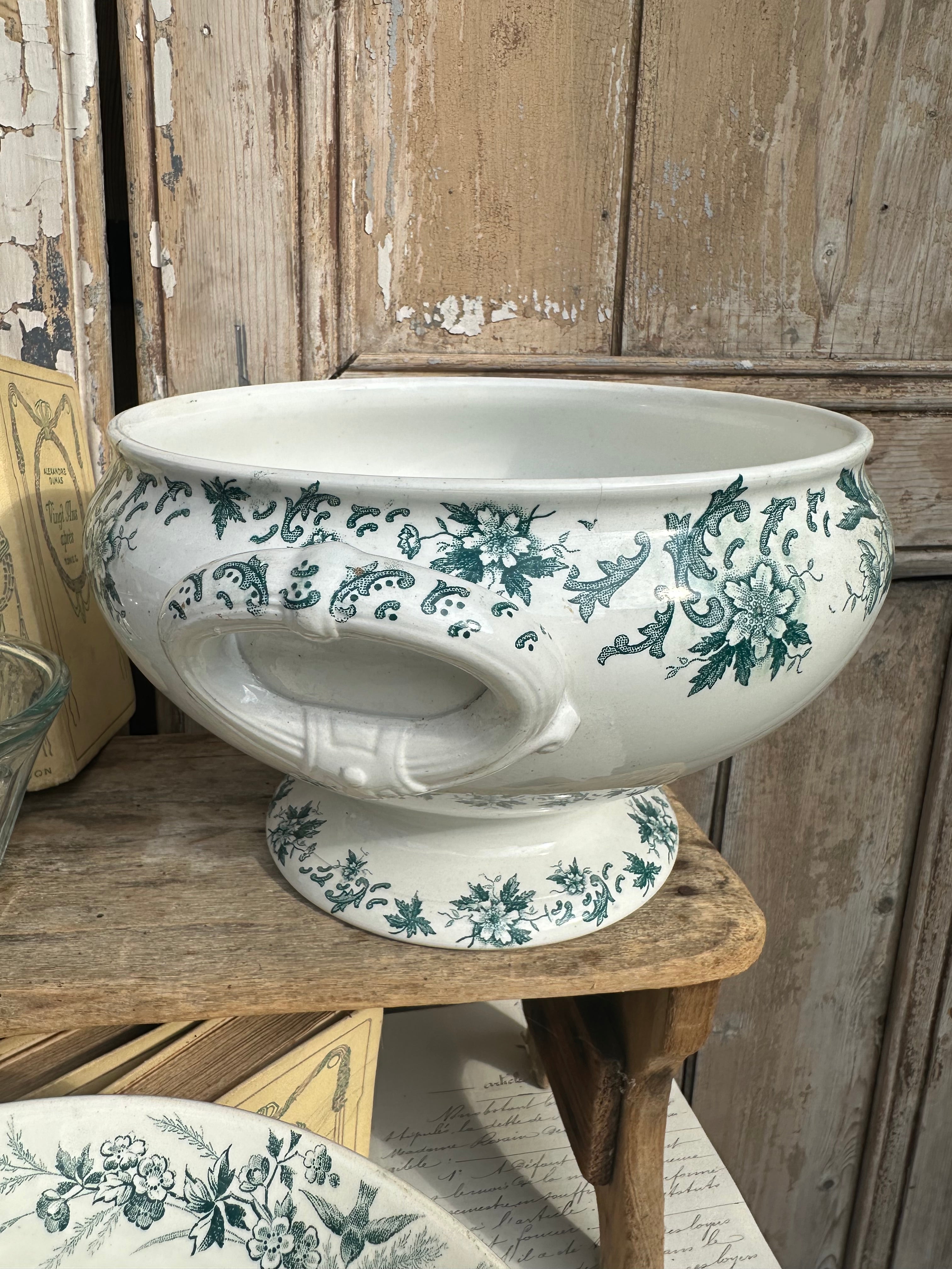 Large St. Amand Anemones Soup Tureen