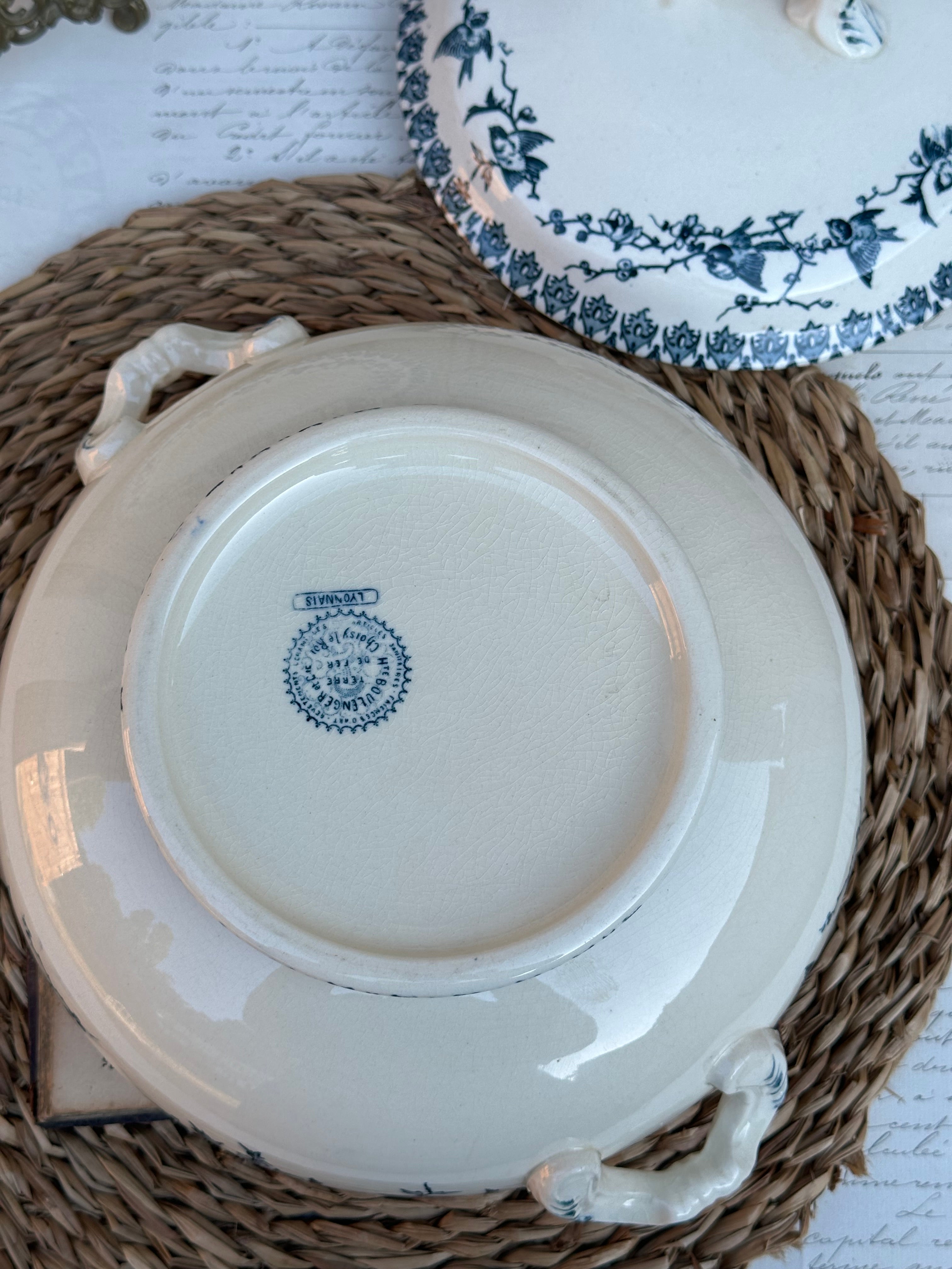 Choisy le Roi Lyonnais pattern soup tureen