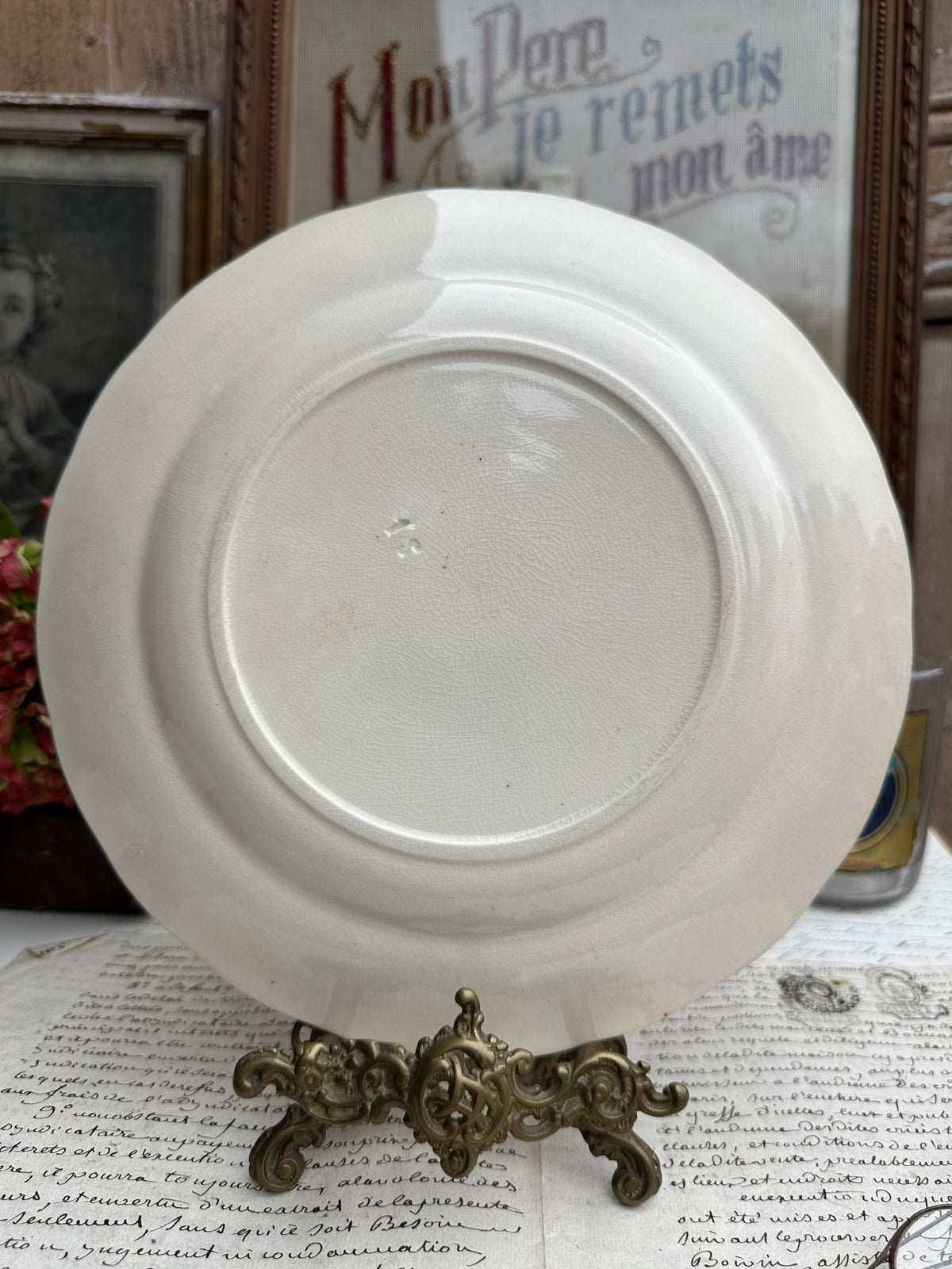 Assiette polychrome Choisy le Roi