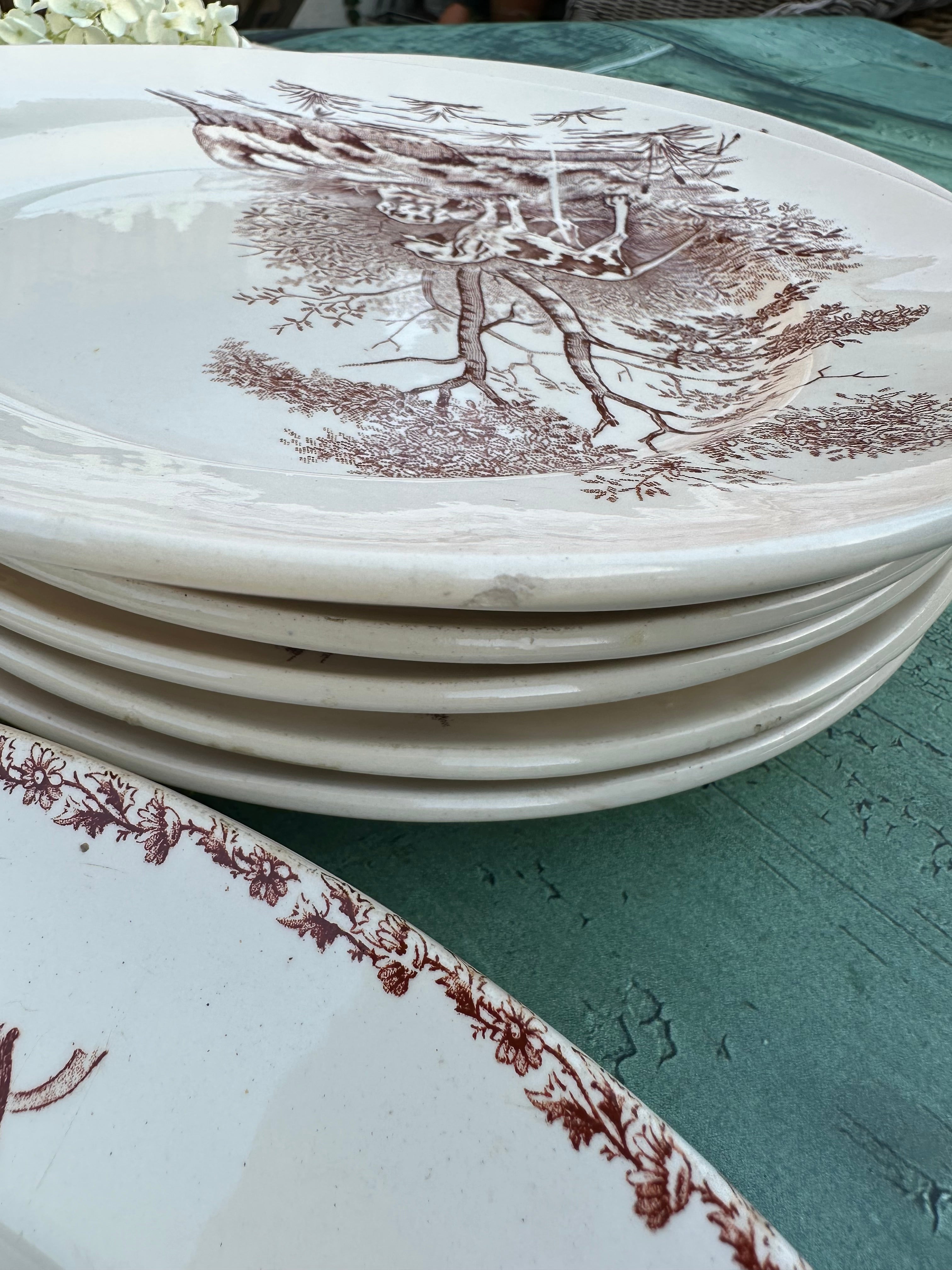 Assiette plates Lonchamp modèle Veneur
