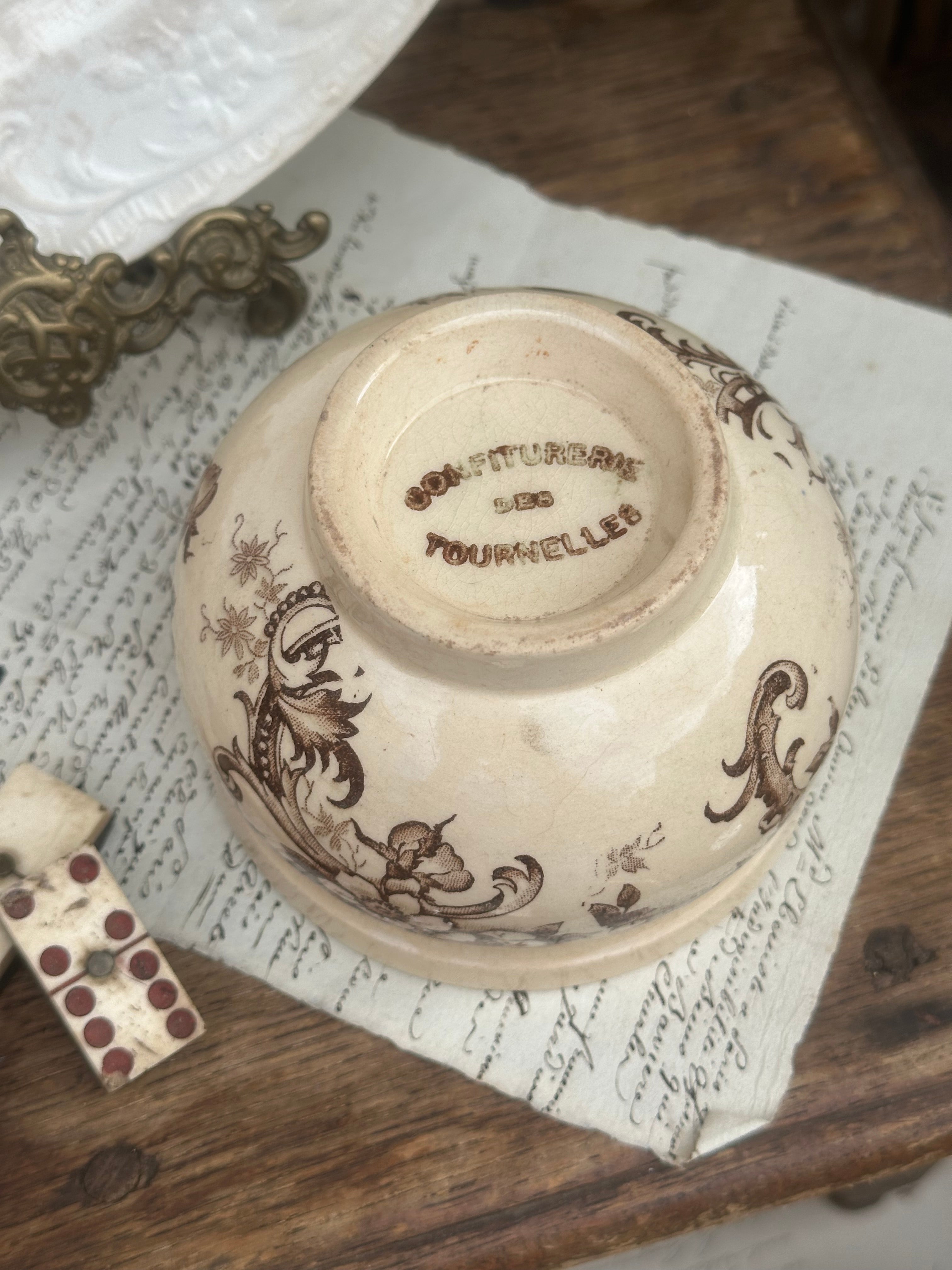 Rare pot à confiture "Confitures des Tournelles"