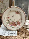 Plat piédouche polychrome Gien modèle Mai