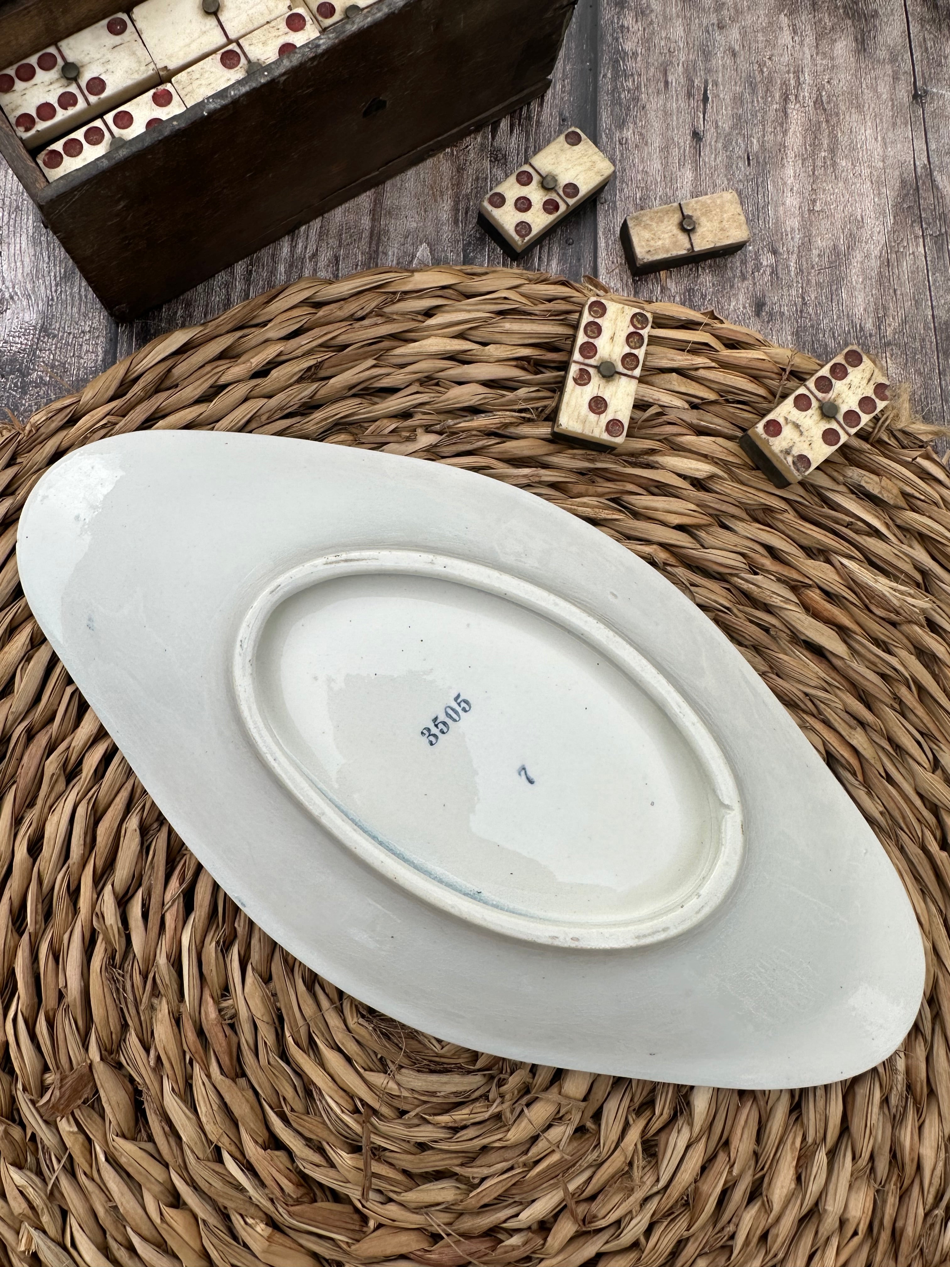 St. Amand ironstone relish dish