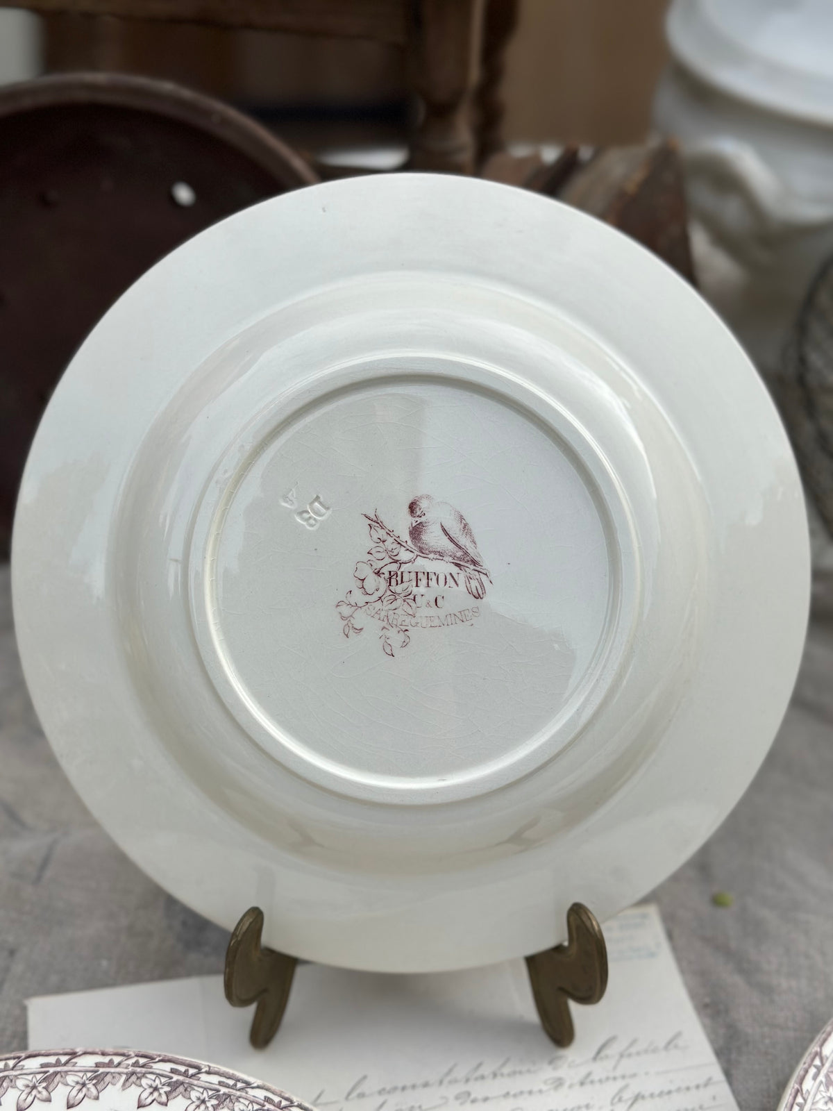 II. Assiette creuse Sarreguemines modèle Buffon