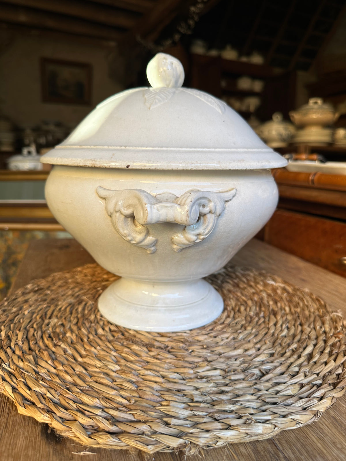 Soupière blanche Sarreguemines