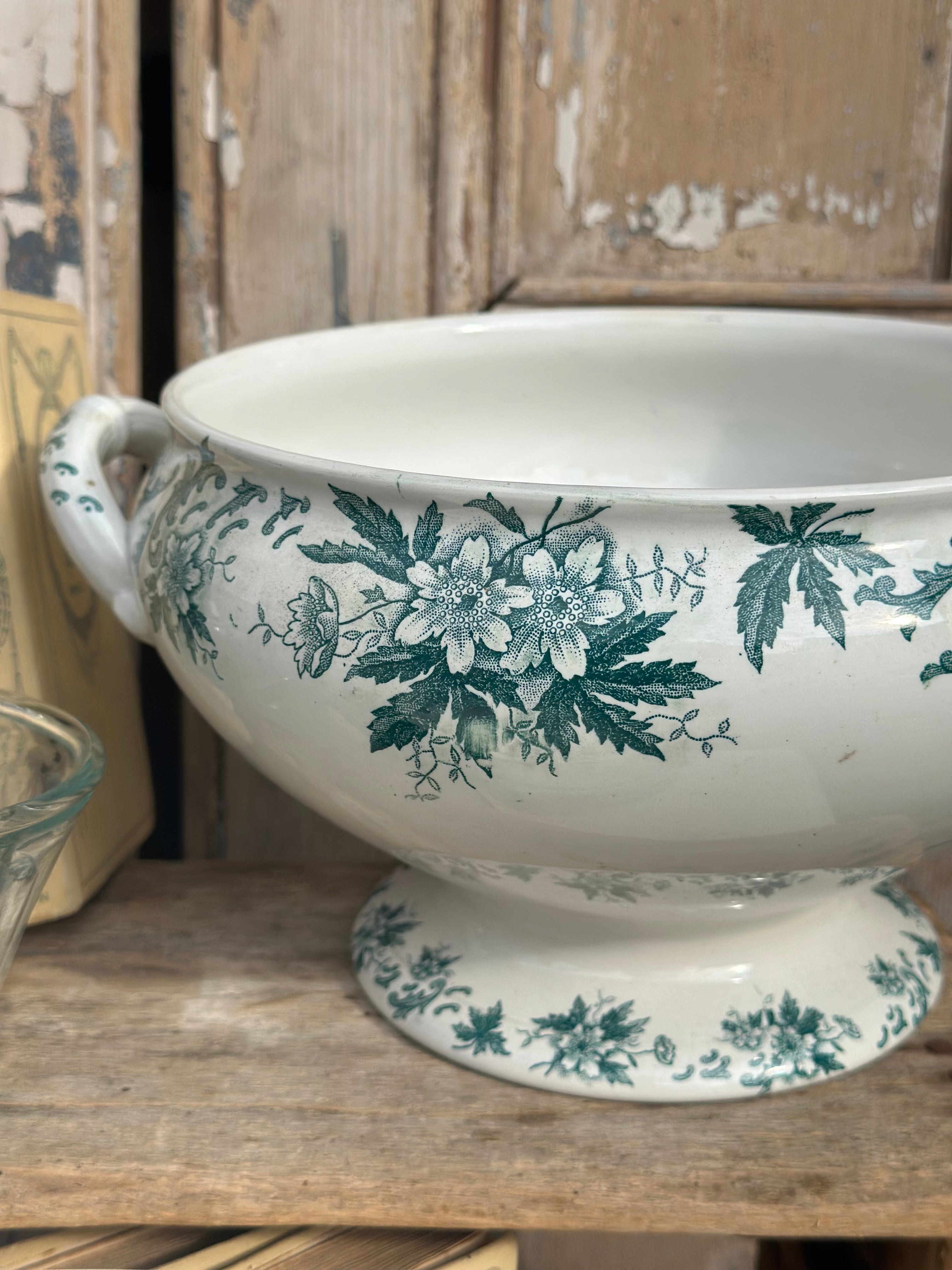 Large St. Amand Anemones Soup Tureen