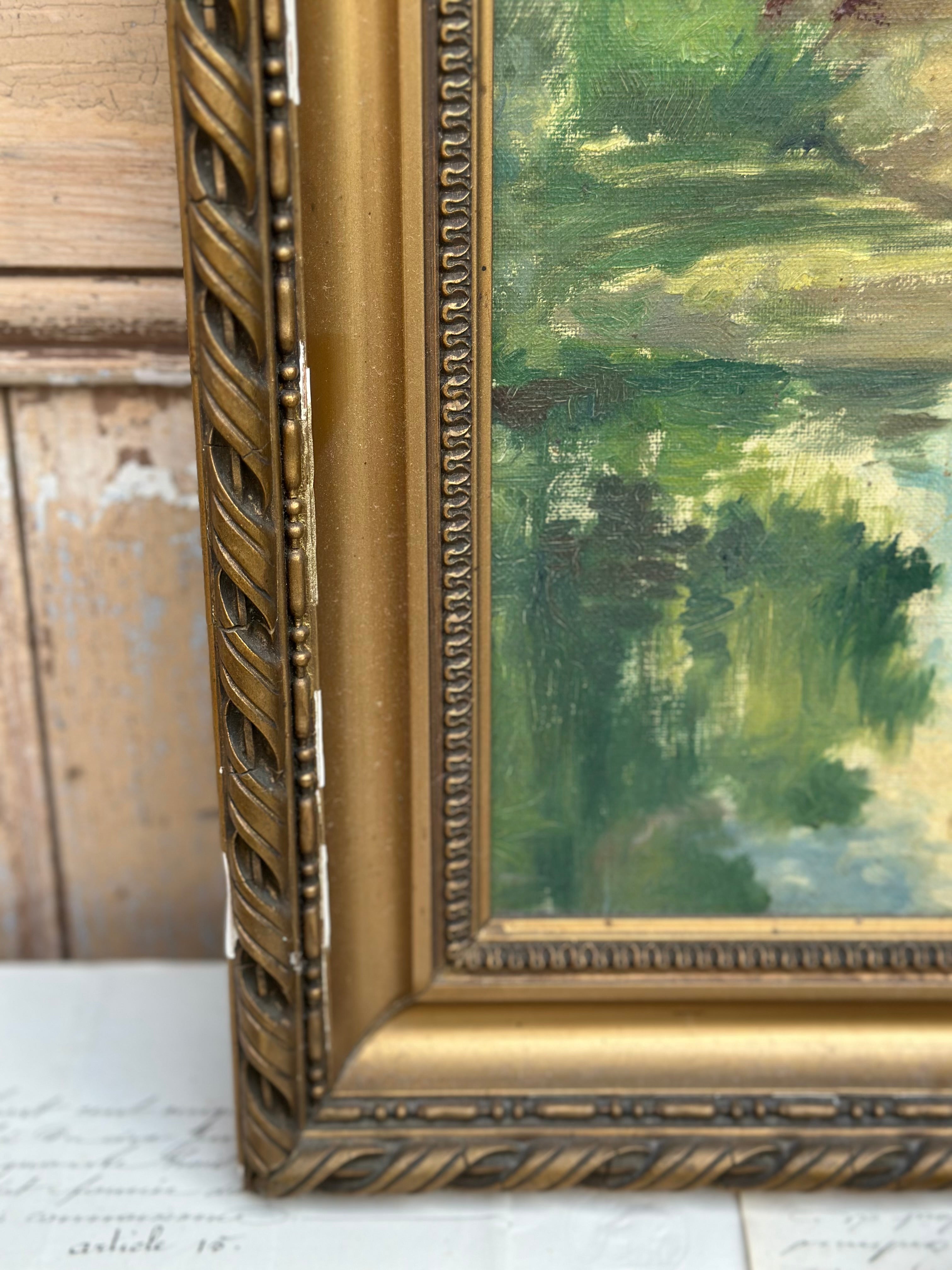Sublime l'huile sur panneau entoilé, encadré, signé