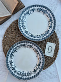 D. Duo d'assiettes plates Choisy le Roi modèle Lyonnais