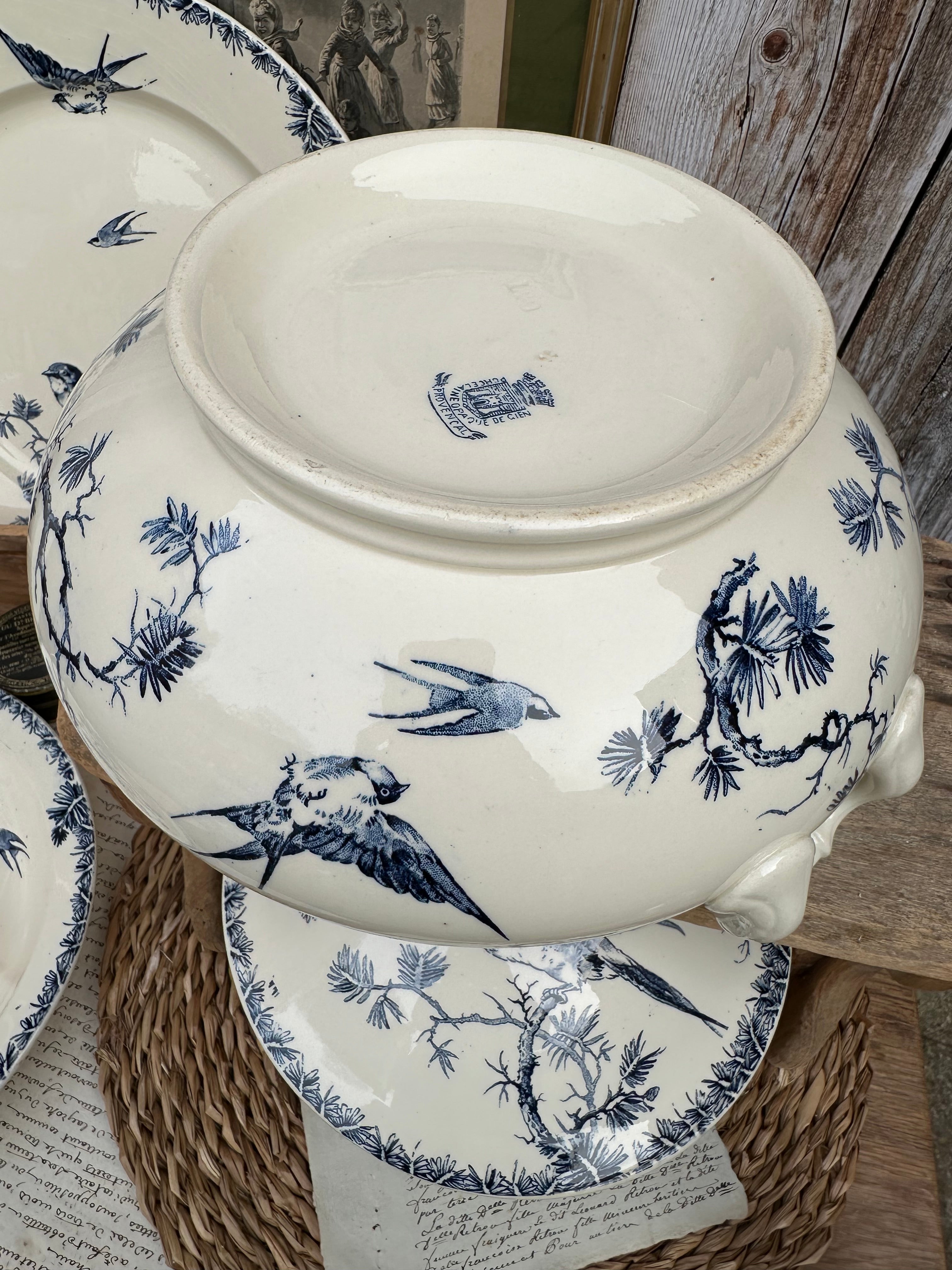 Grande soupière Gien modèle Provençal