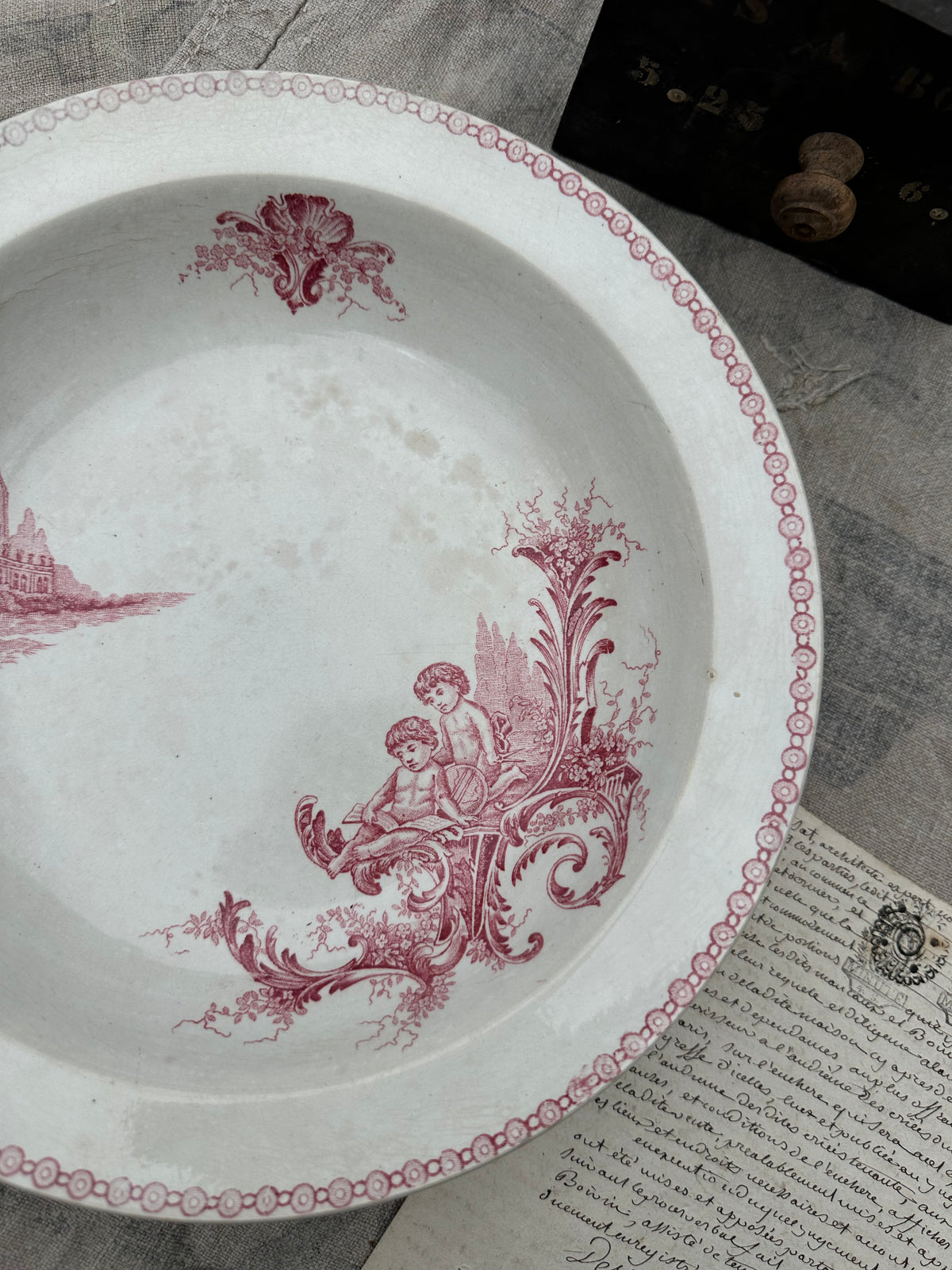 Plat creux Albert Lebacqz et Maurice Bouchart modèle Trianon