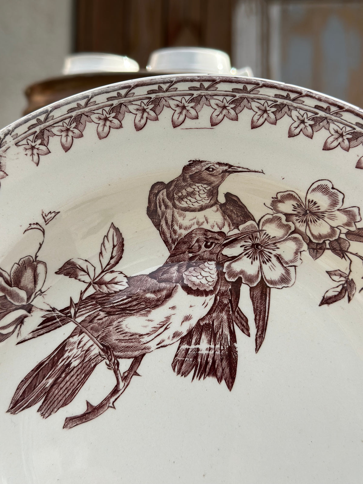 III. Assiette creuse Sarreguemines modèle Buffon