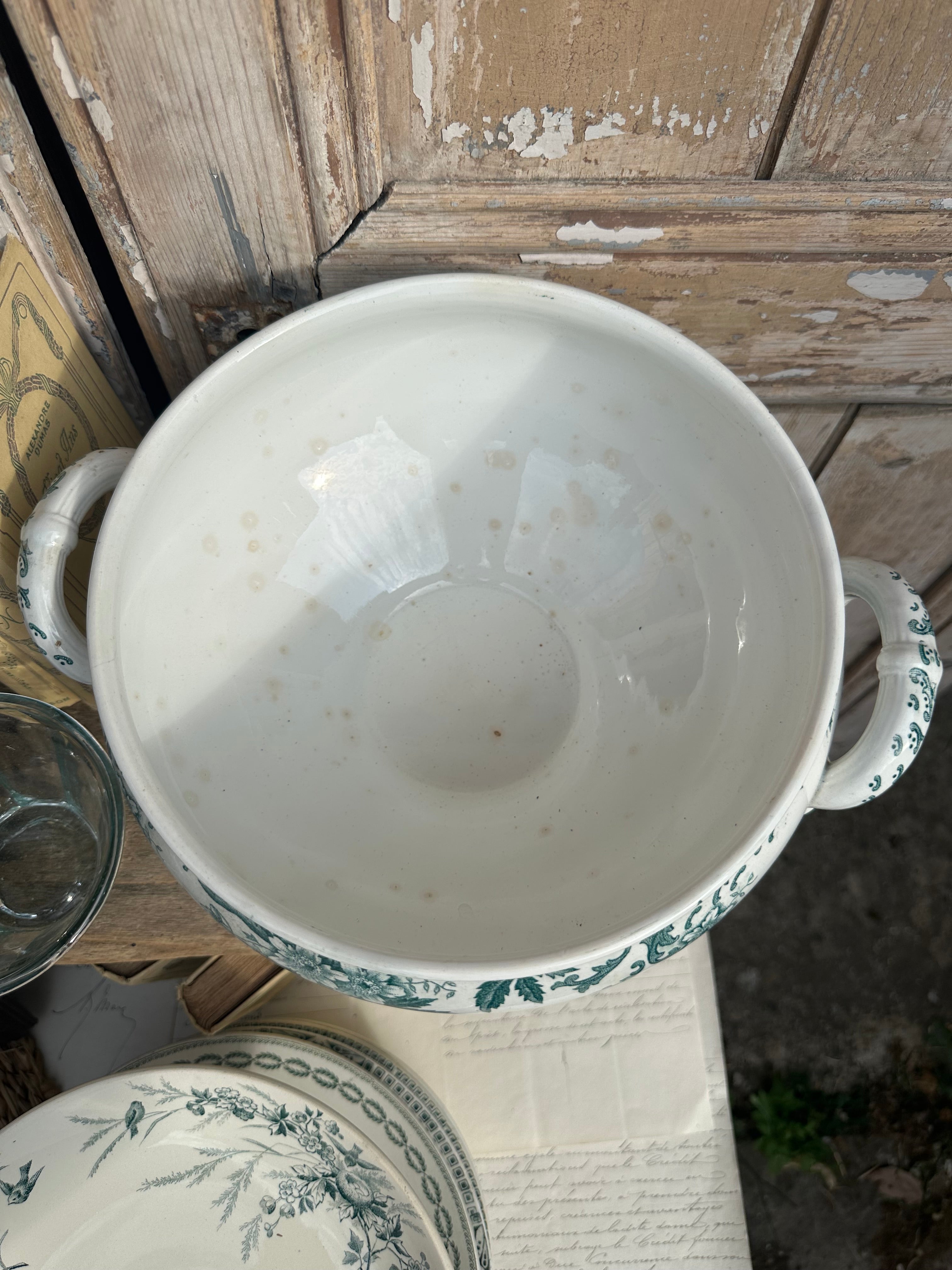 Large St. Amand Anemones Soup Tureen