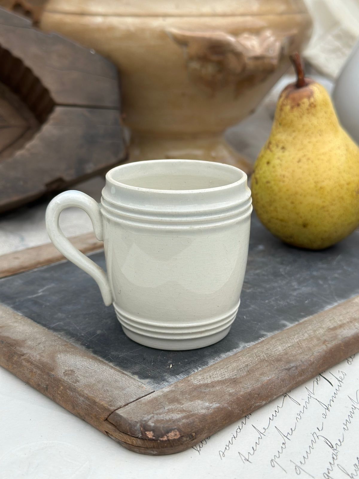 Pot à moutarde / tasse Gien