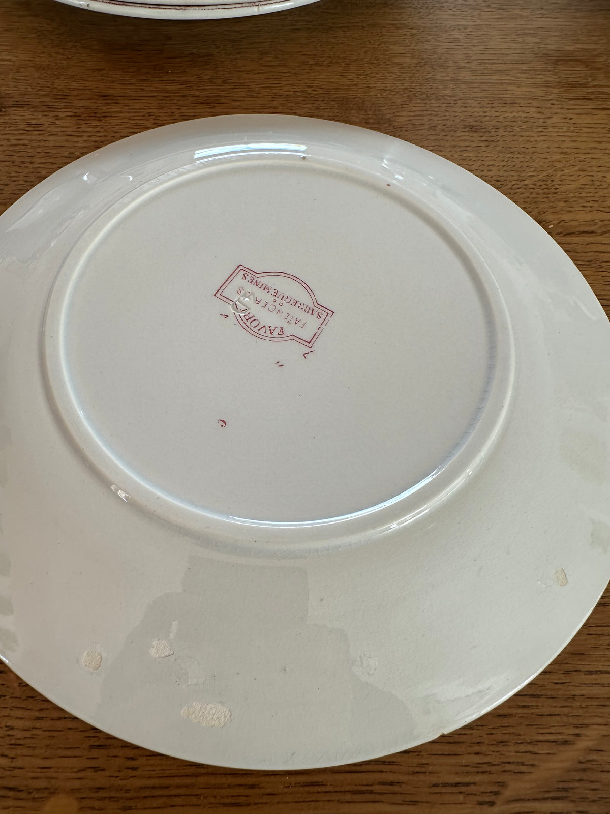 Assiette Sarreguemines favori