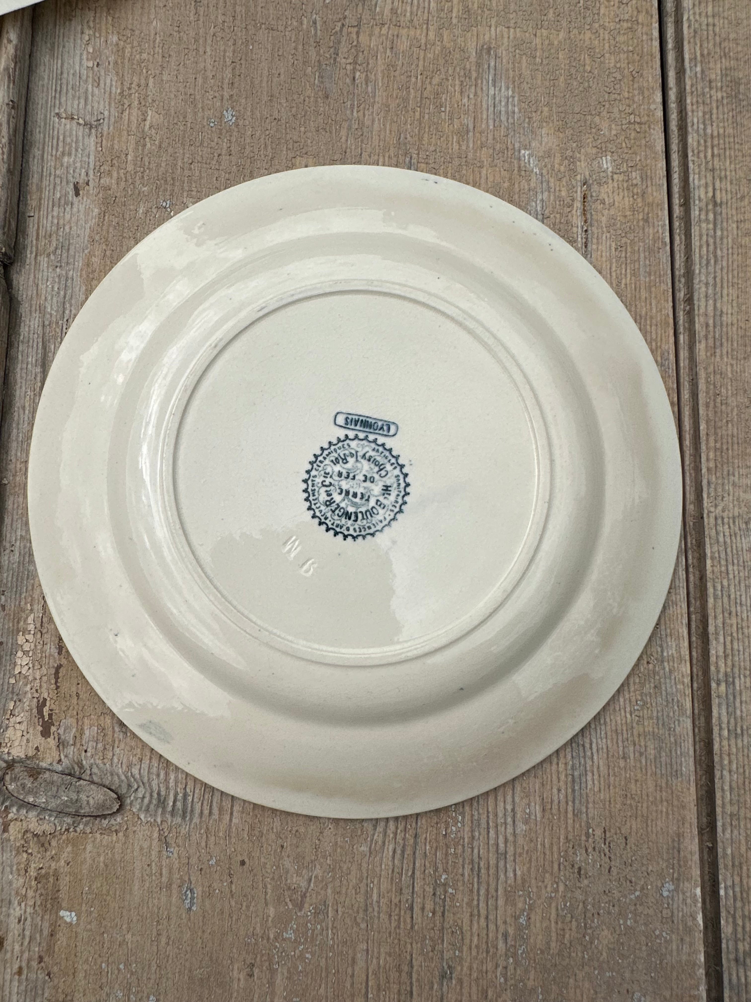 I. Set of 6 mismatched dessert plates