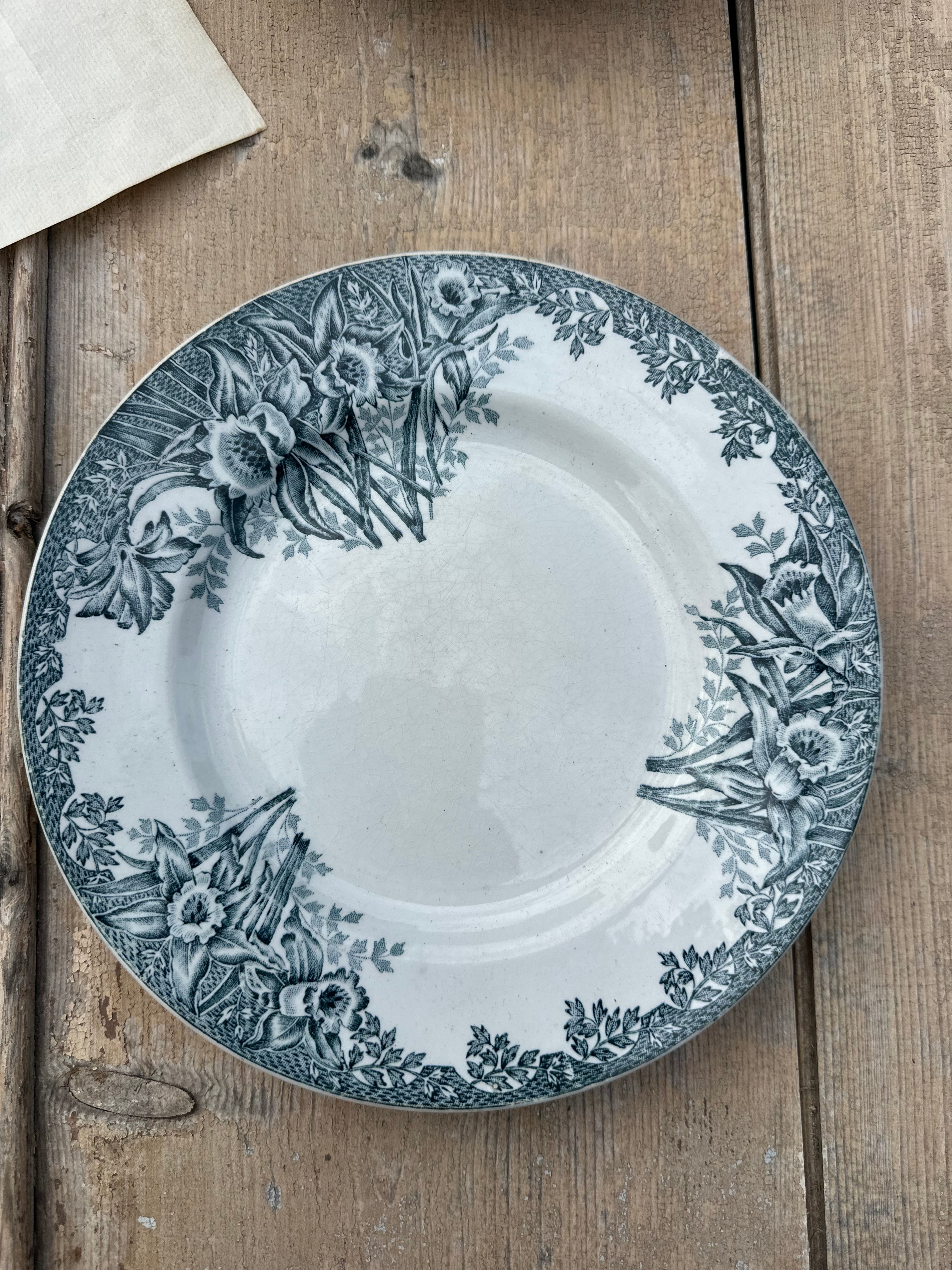 I. Set of 8 assorted dinner plates