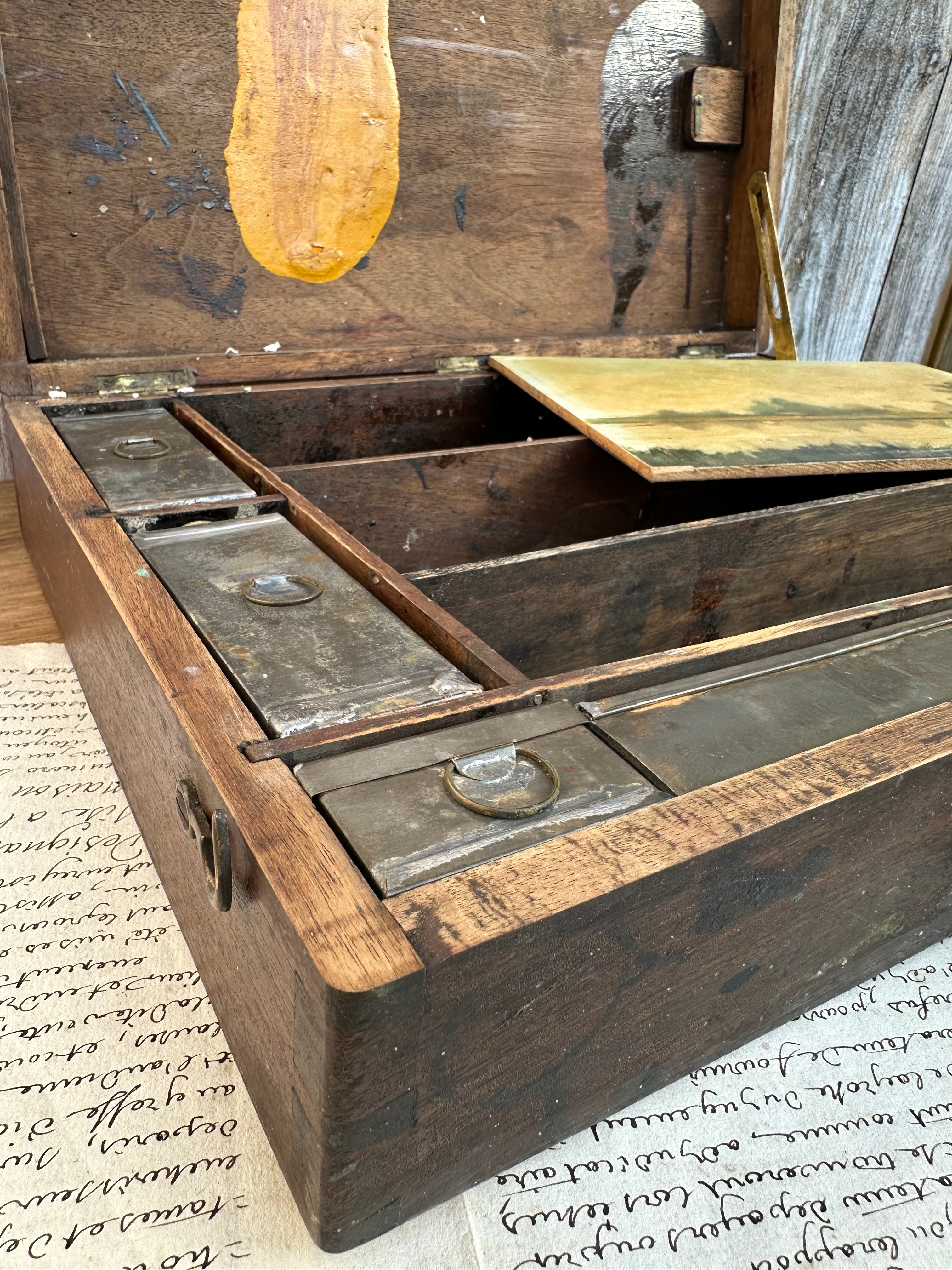 Ancienne granxde mallette d'artiste