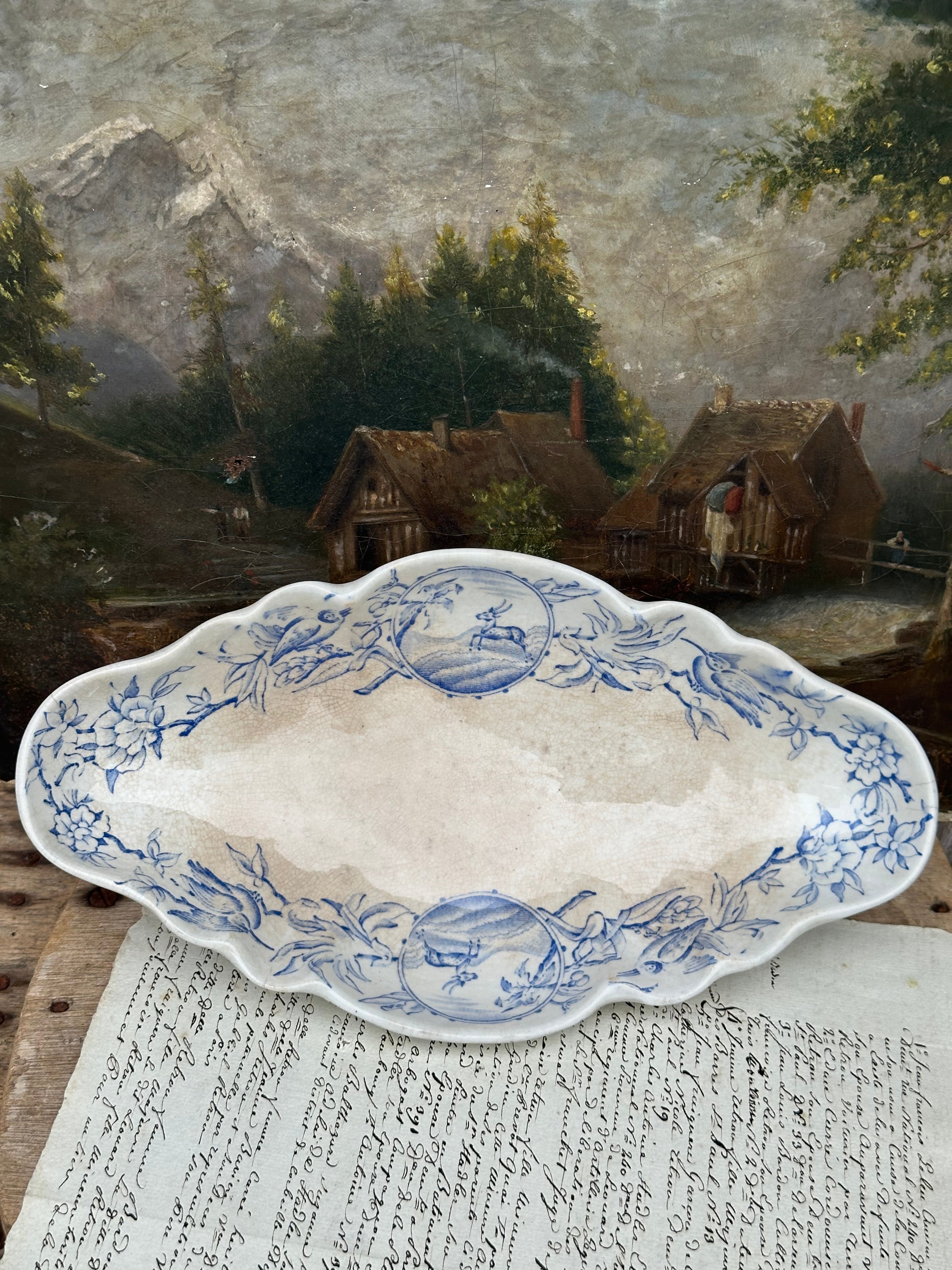 English butter dish with an aged finish - January 1879