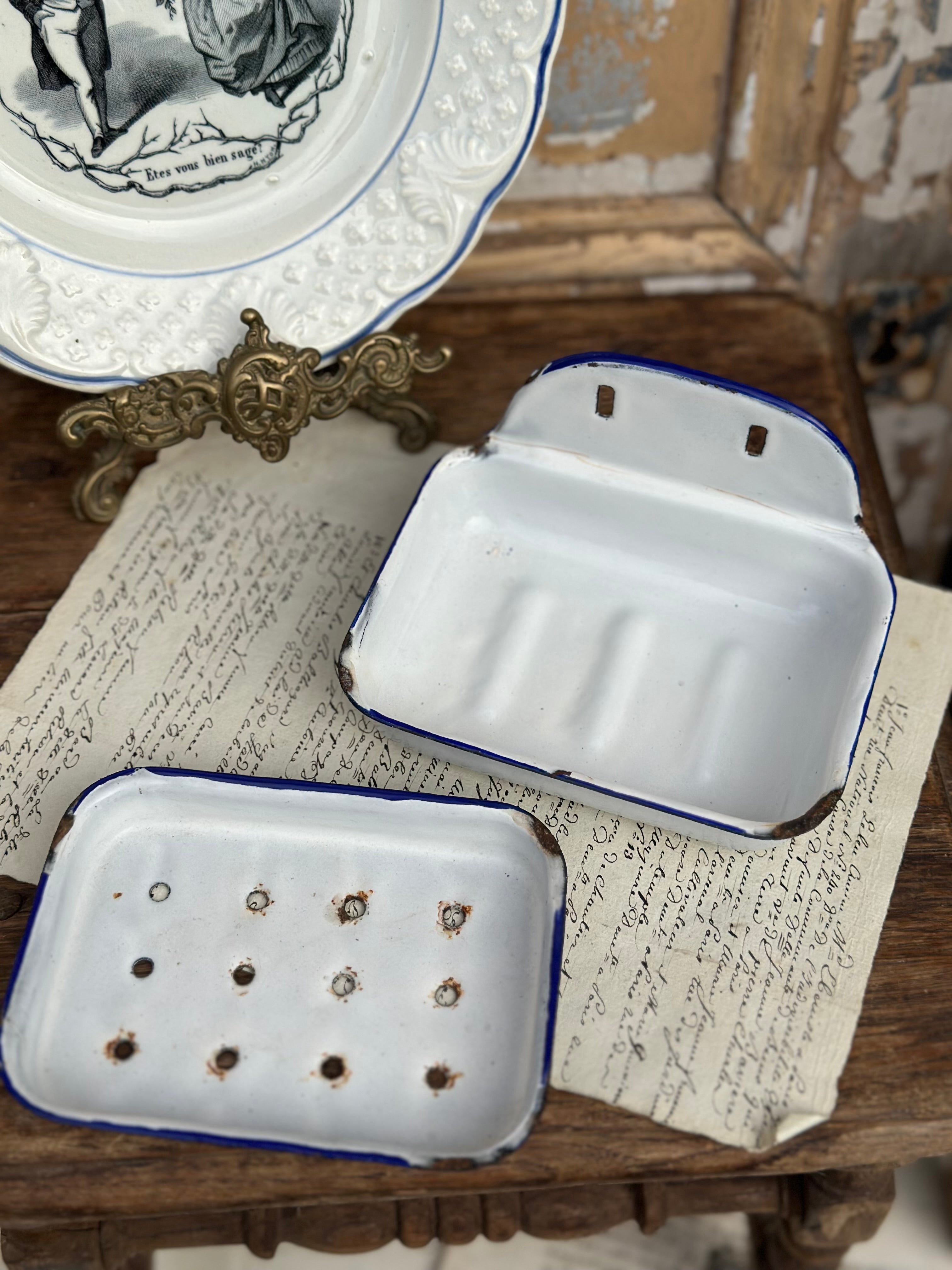 Porte savon 3 pièces en métal