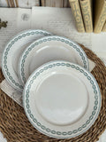 Three Sarreguemines dessert plates, Nobilis pattern