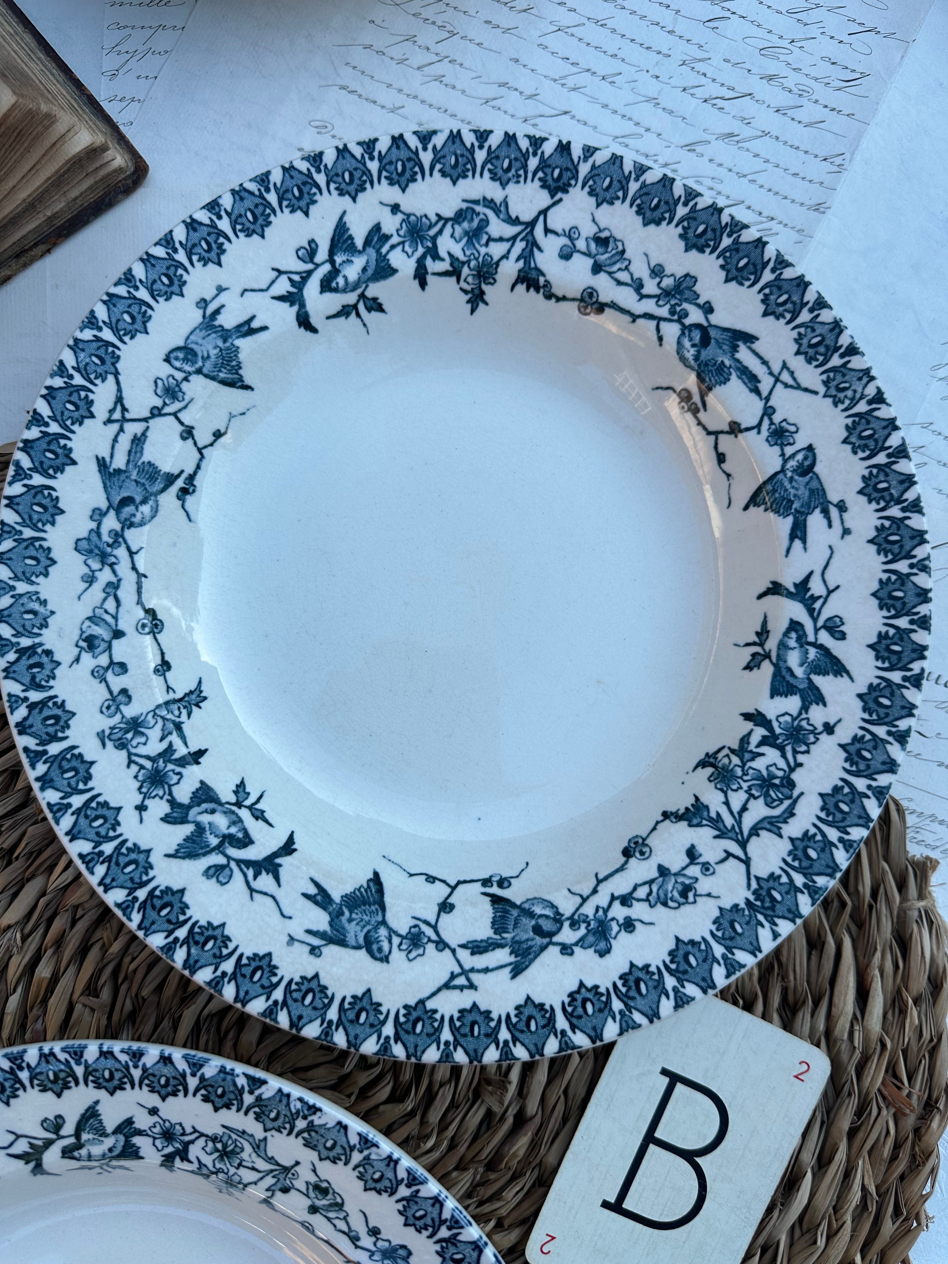 B. Duo d'assiettes creuses Choisy le Roi modèle Lyonnais