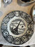 Assiette Creil et Montereau Tour Eiffel