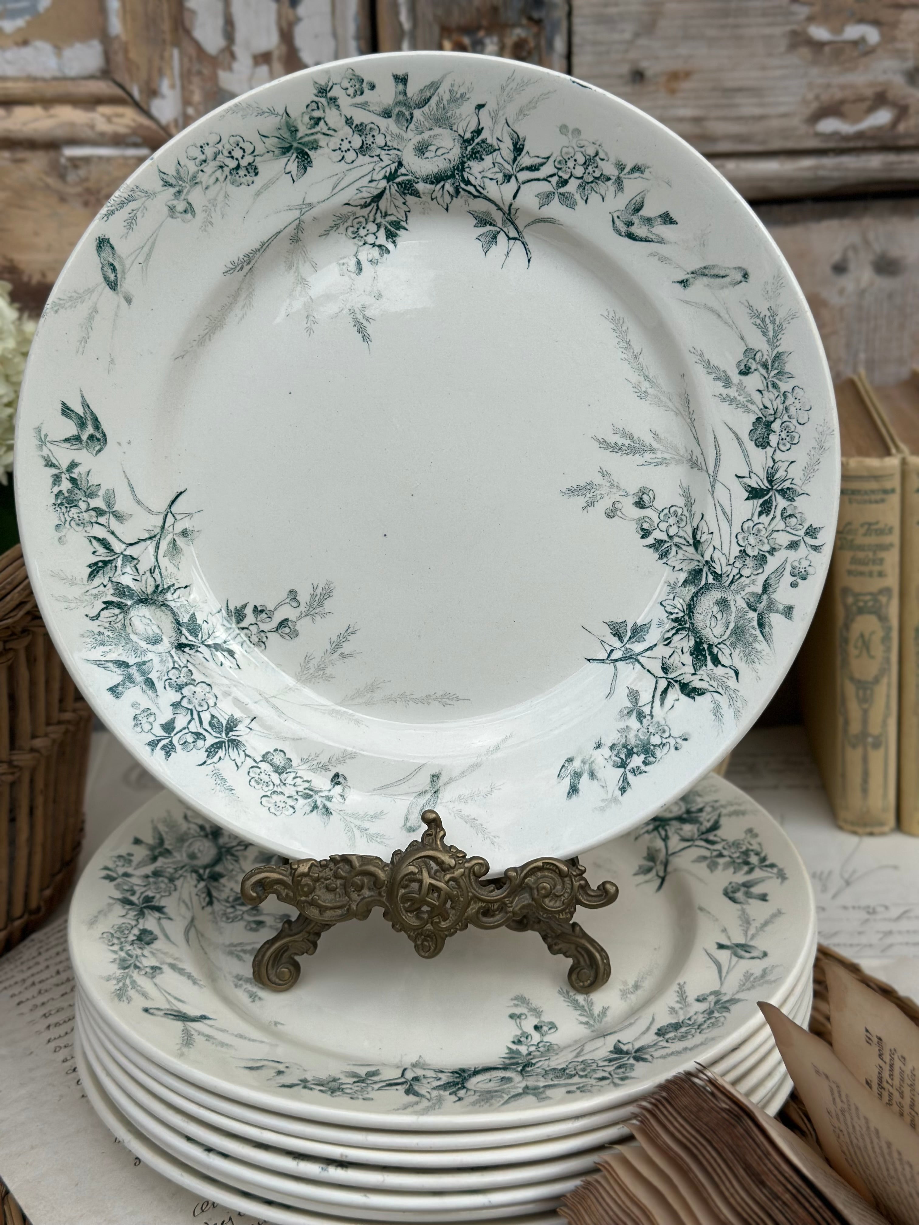 Creil et Montereau "Linotte" flat plate (several available)