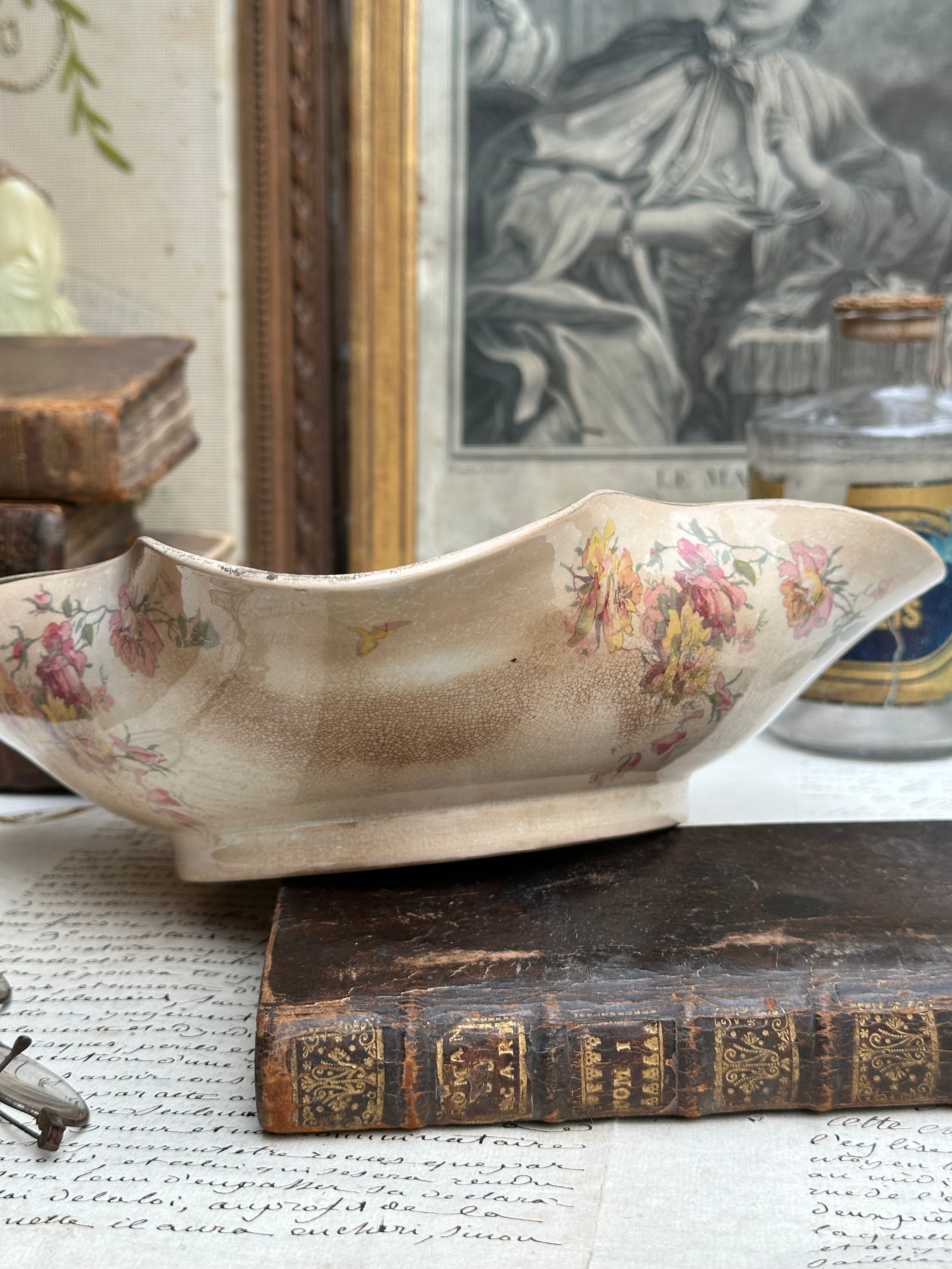 Sublime petit saladier terre de fer polychrome