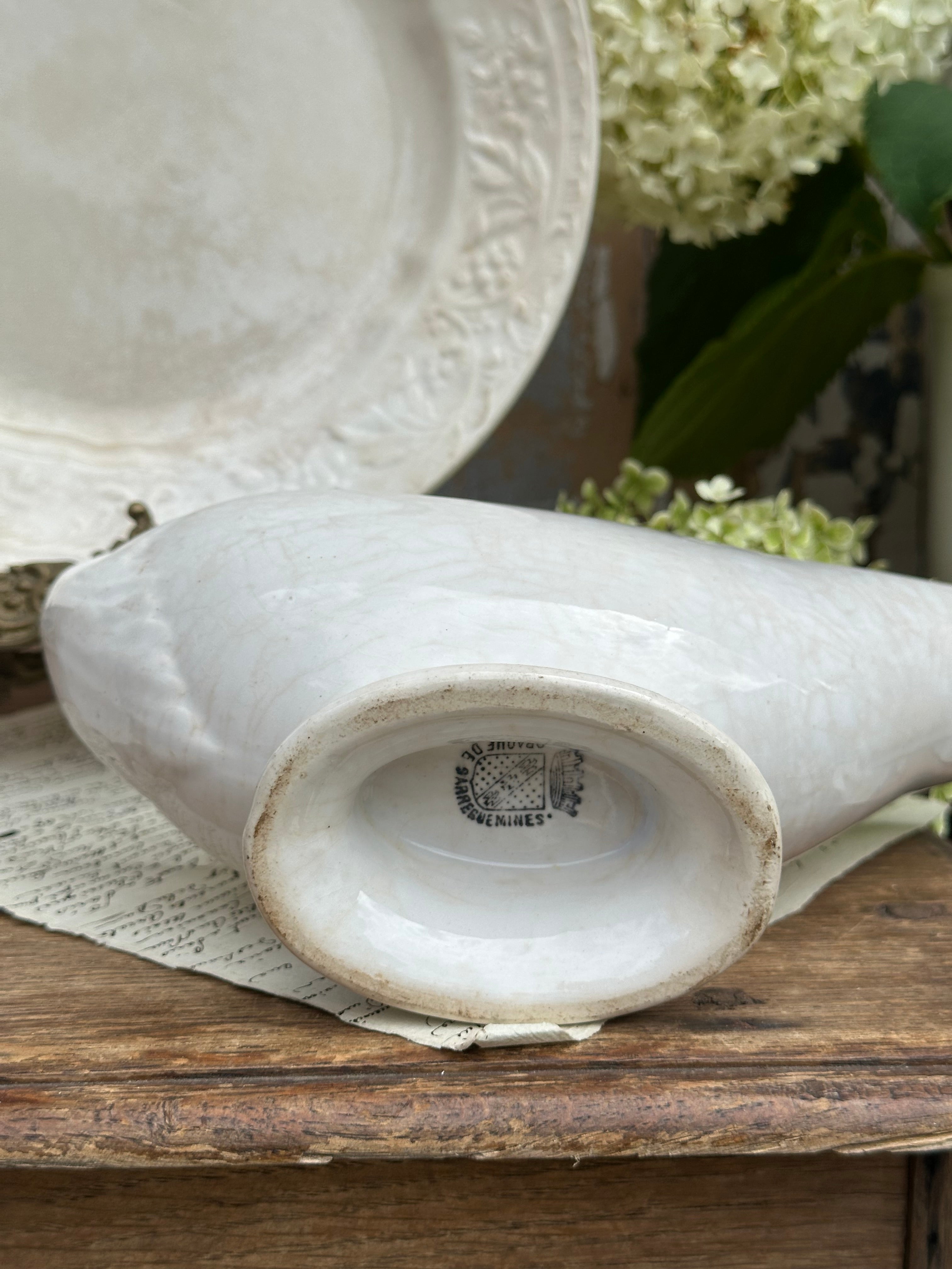 Sarreguemines Gravy Boat
