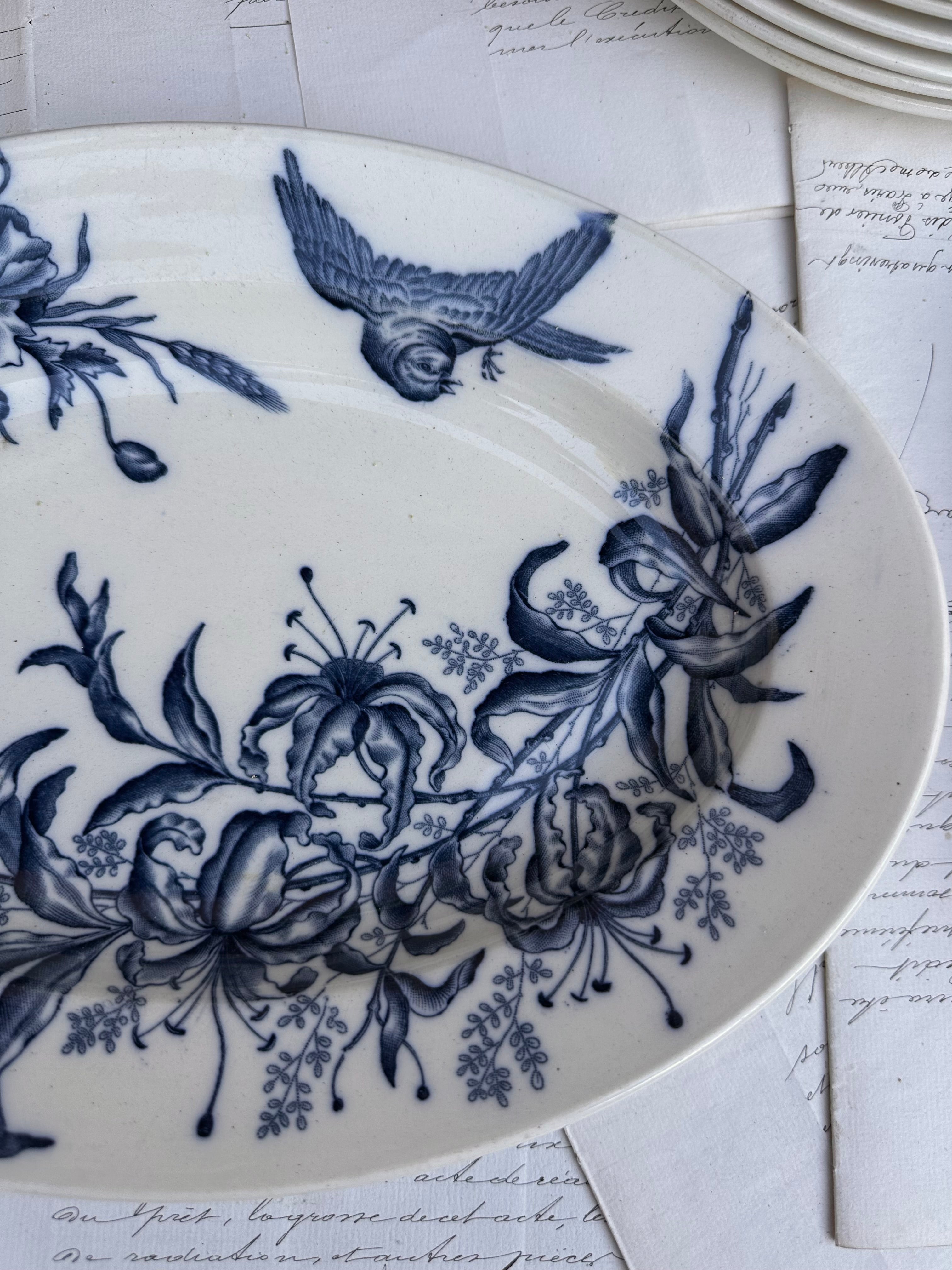BFK Flora oval dish