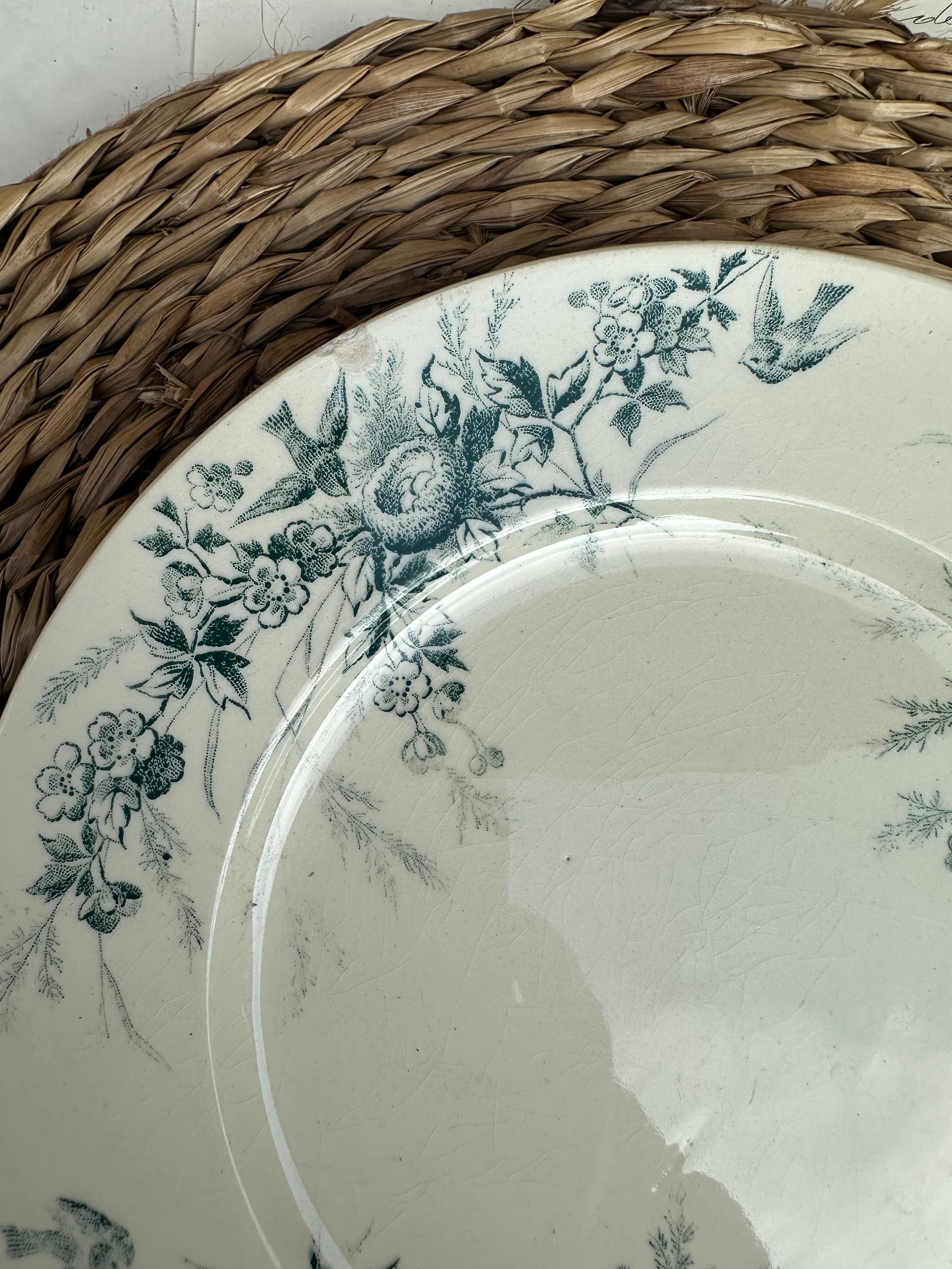 4 assiettes dépareillées imparfaites