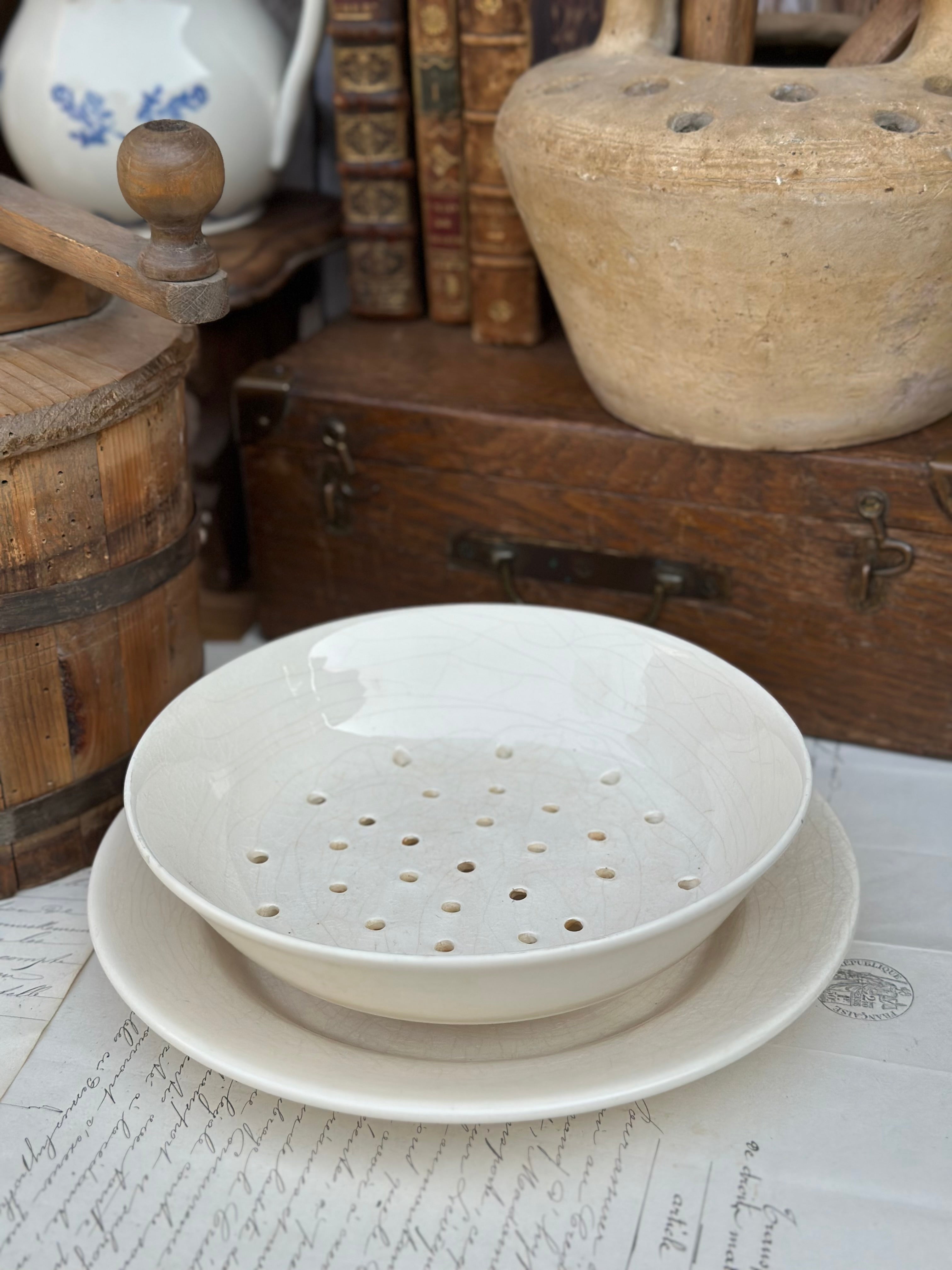 Flat dish rack with drip tray Charolles