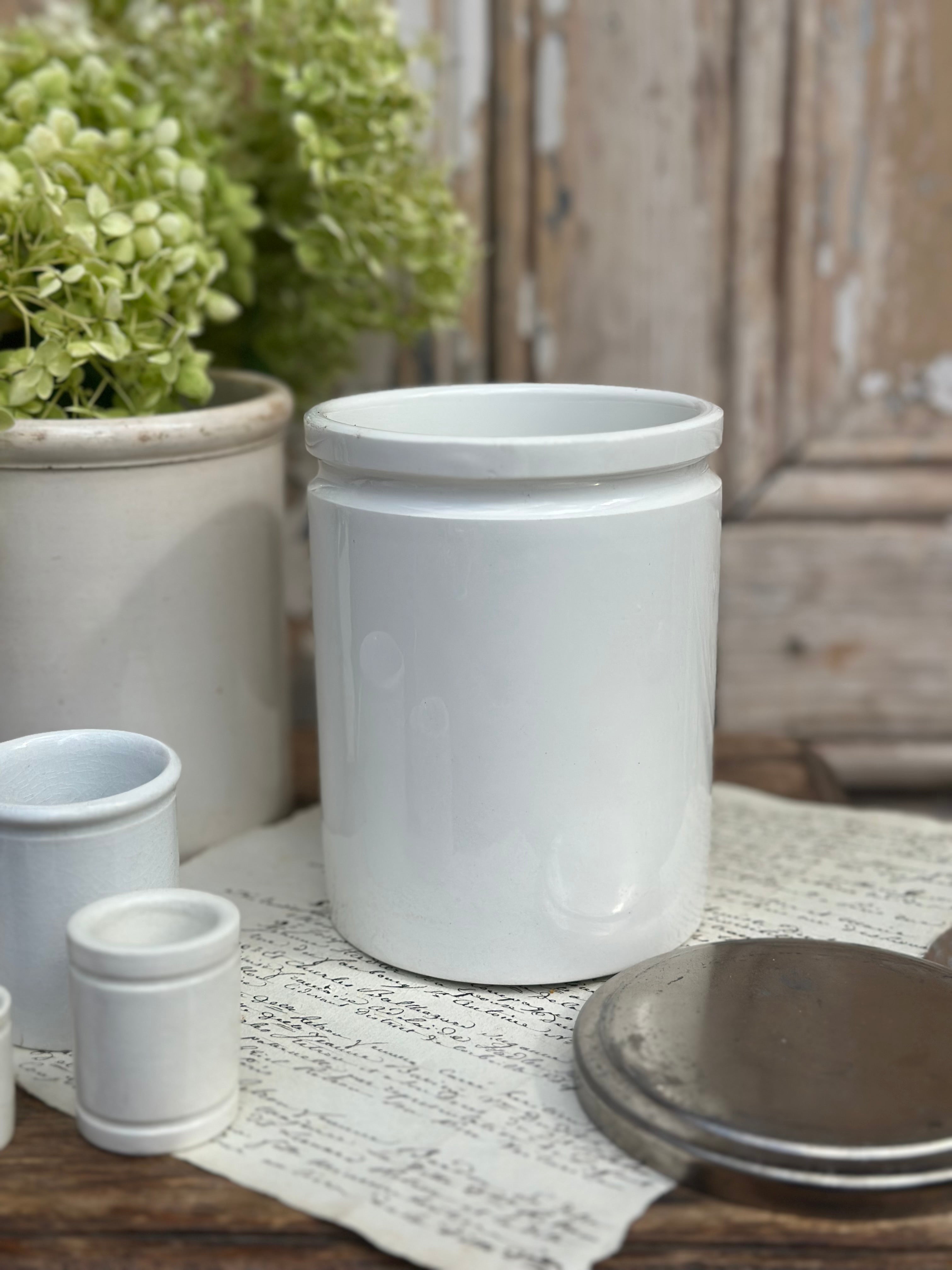 Pot avec couvercle d'origine Choisy le Roi  XIXème - H. 12.50cm