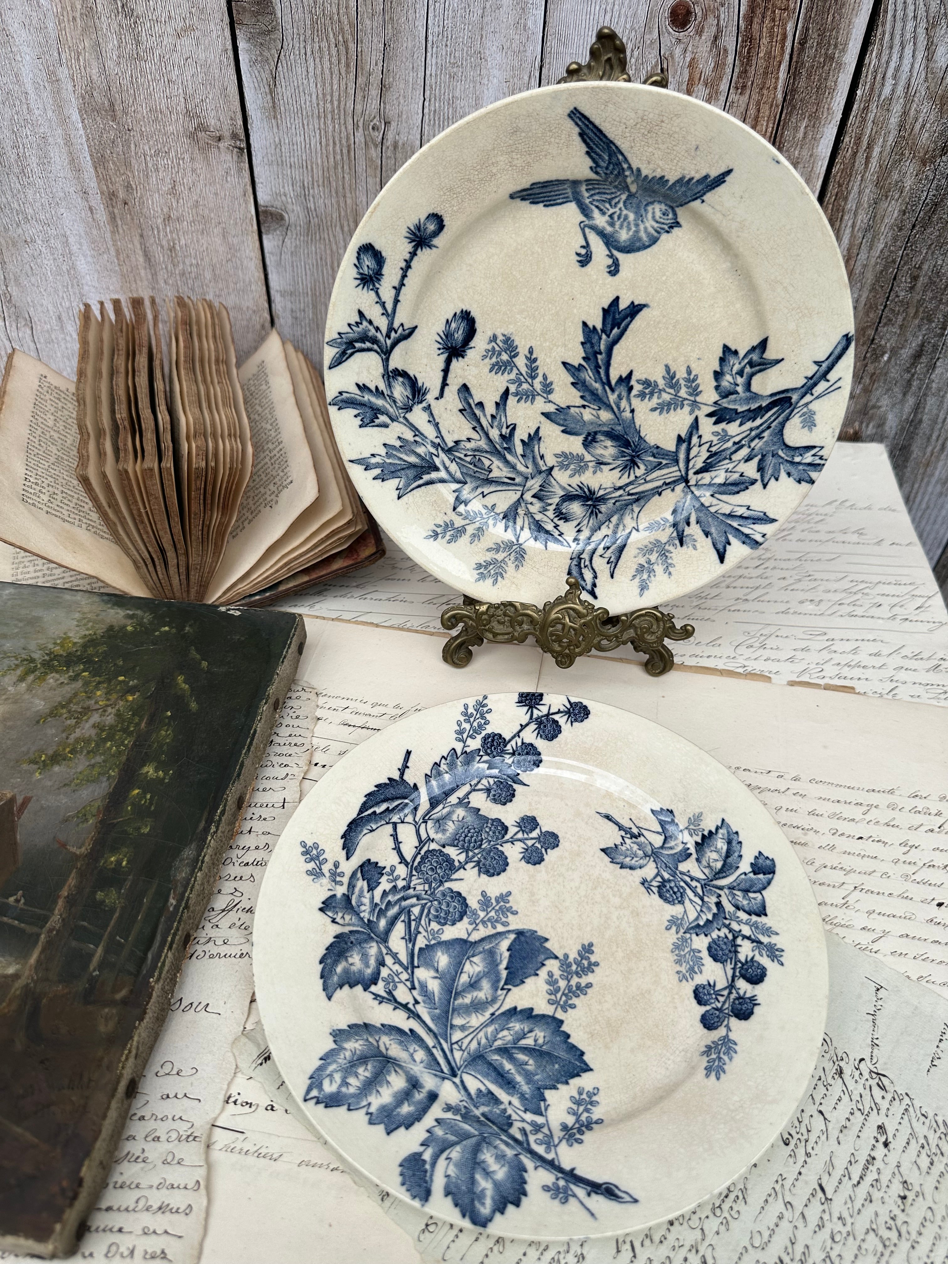II. Two BFK Flora pattern plates