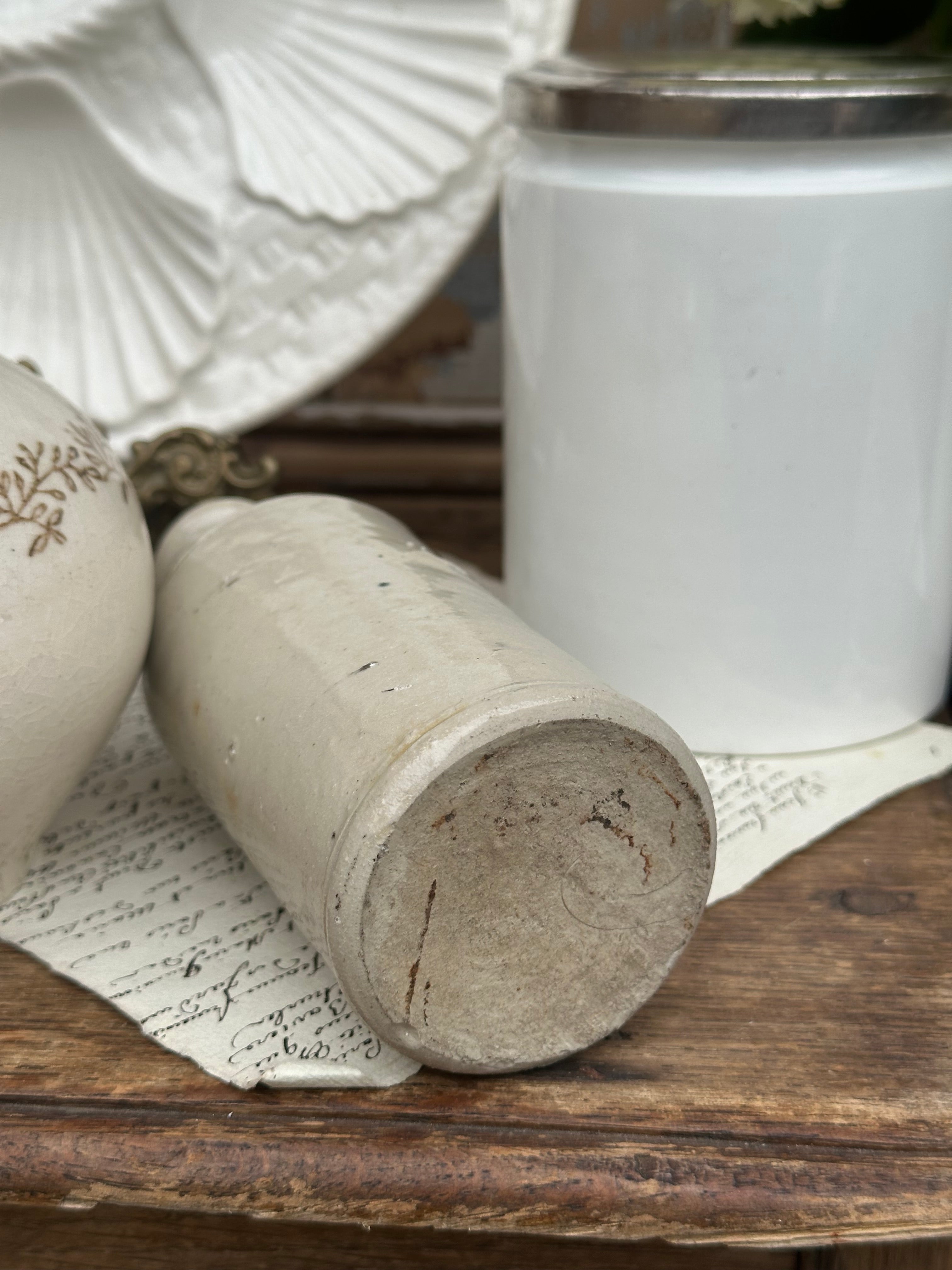 Small glazed stoneware bottle