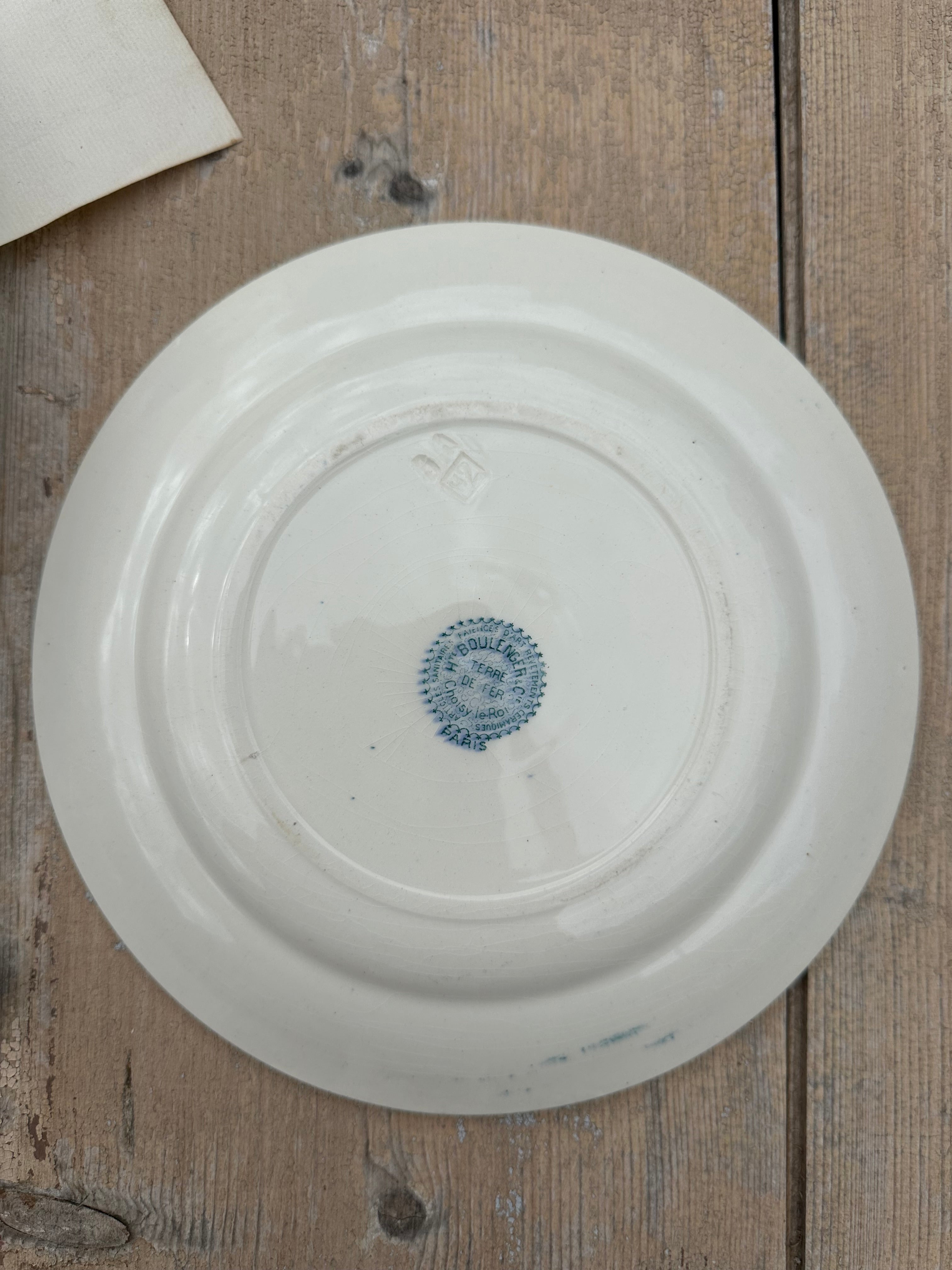 II. Set of 6 mismatched dinner plates
