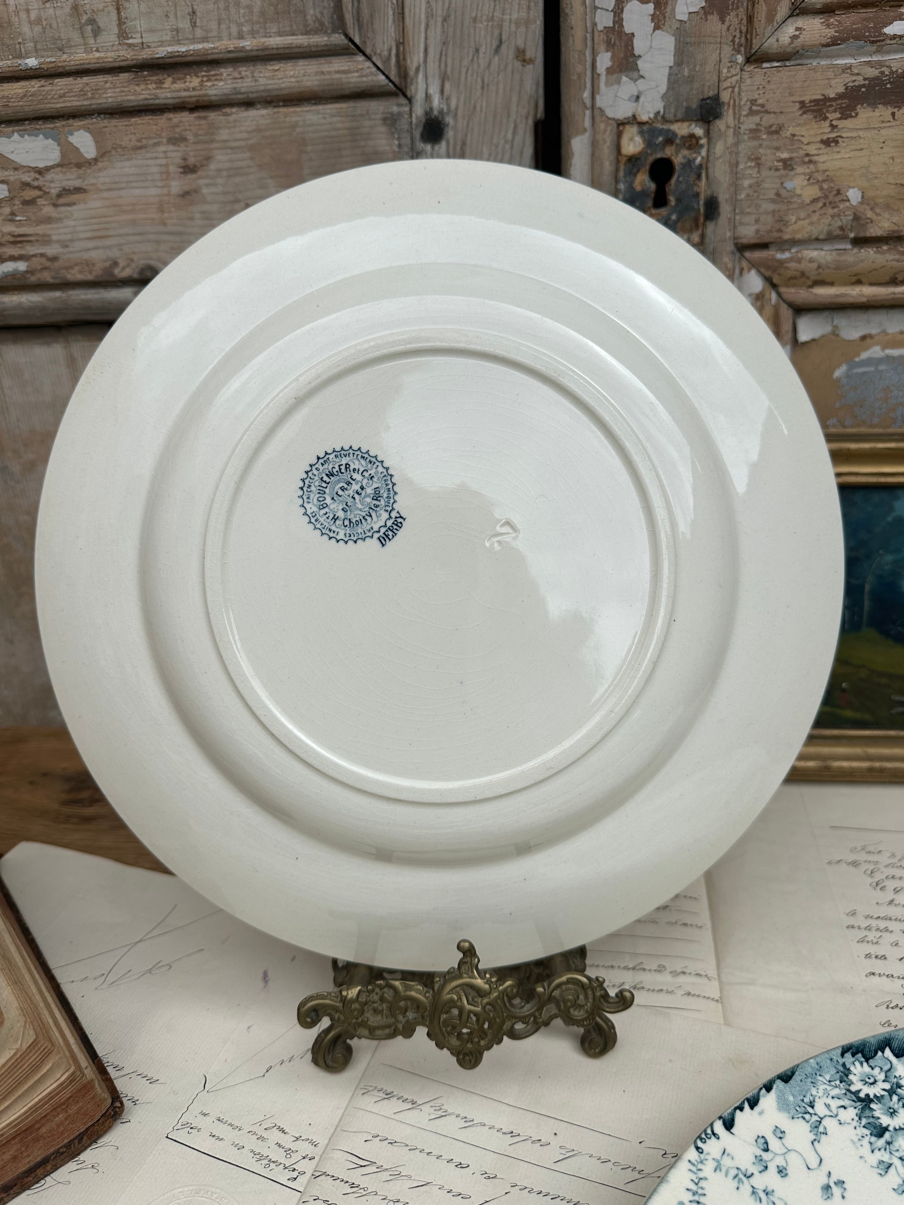 Round dish Choisy le Roi Derby pattern