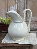 White ironstone jug