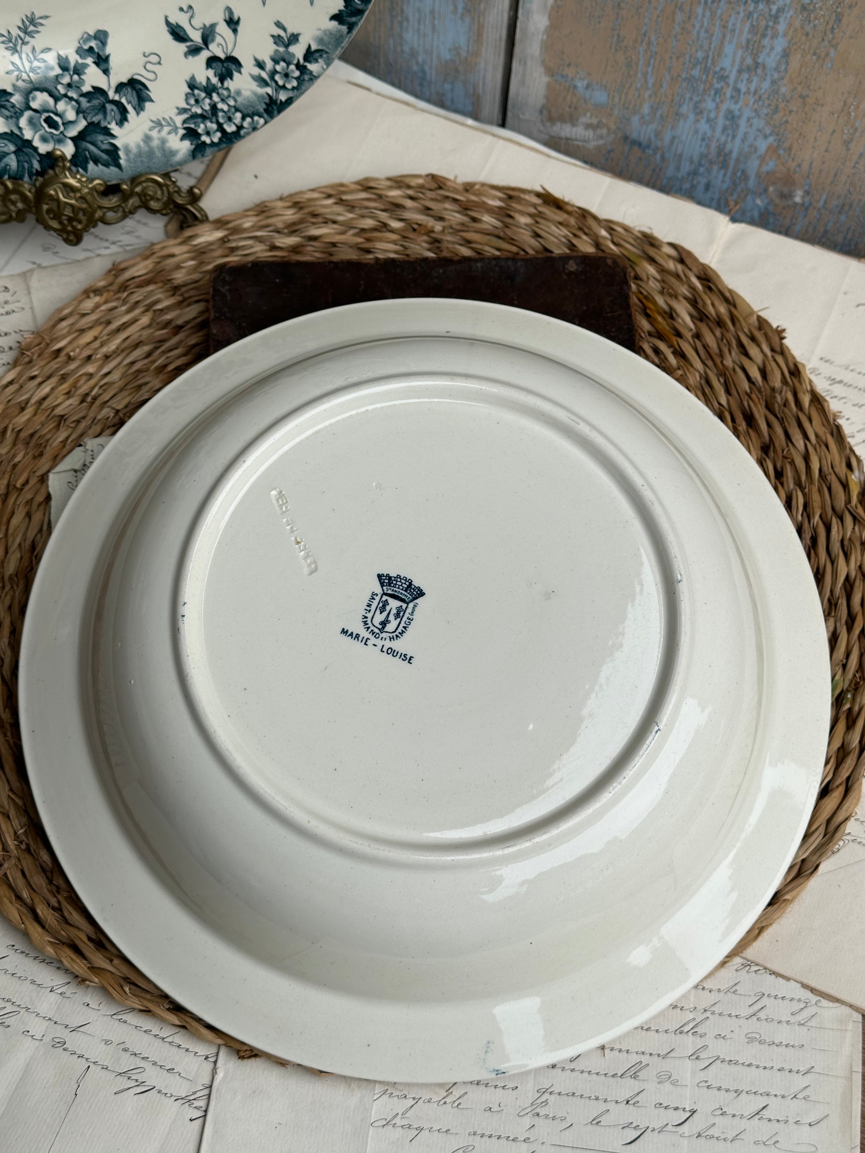 Plat creux Saint Amand Hamage modèle Marie- Louise