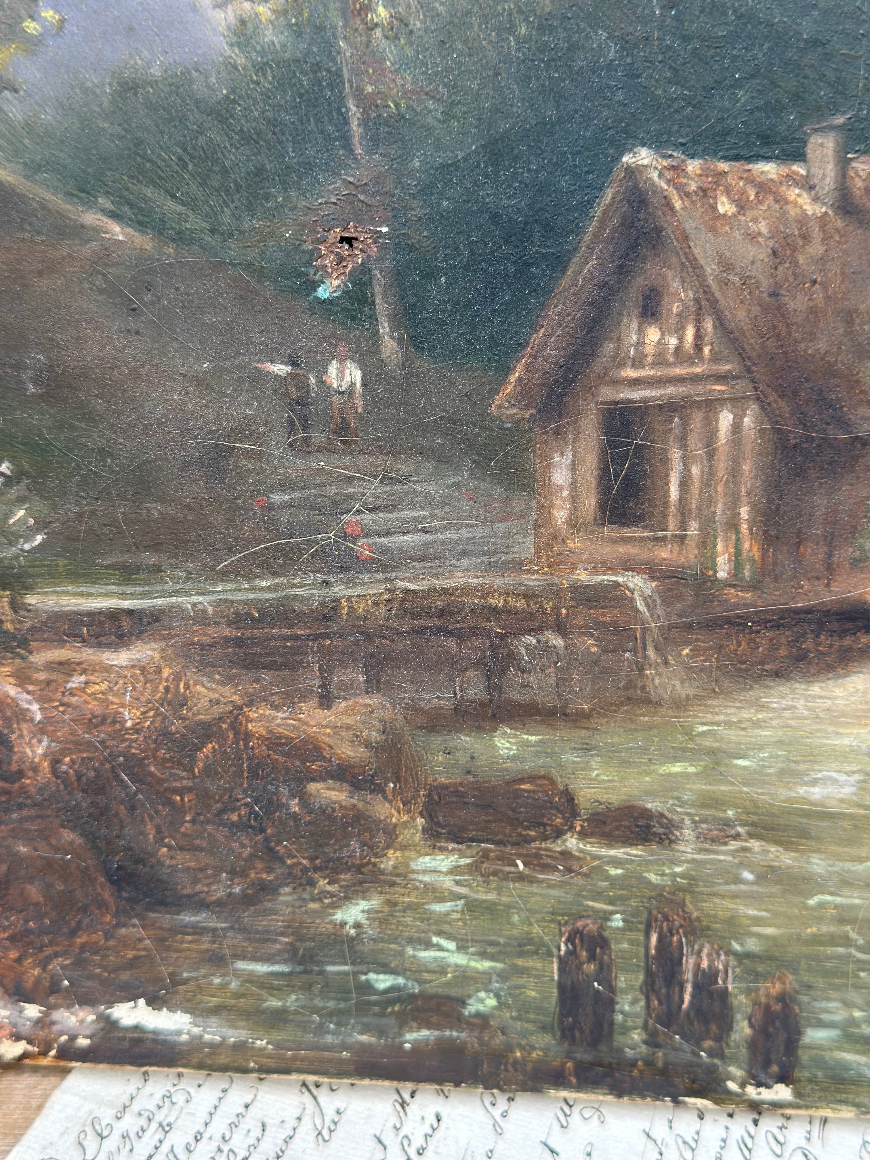 Oil on canvas, signed - 19th Century