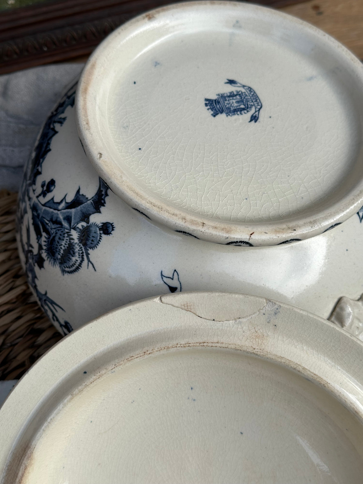 Gien Chardons Covered Vegetable Dish