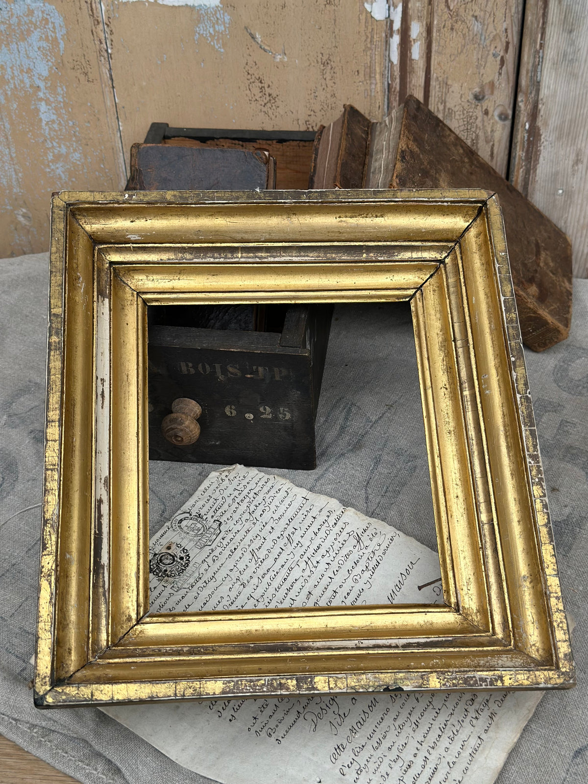 Antique gold frame